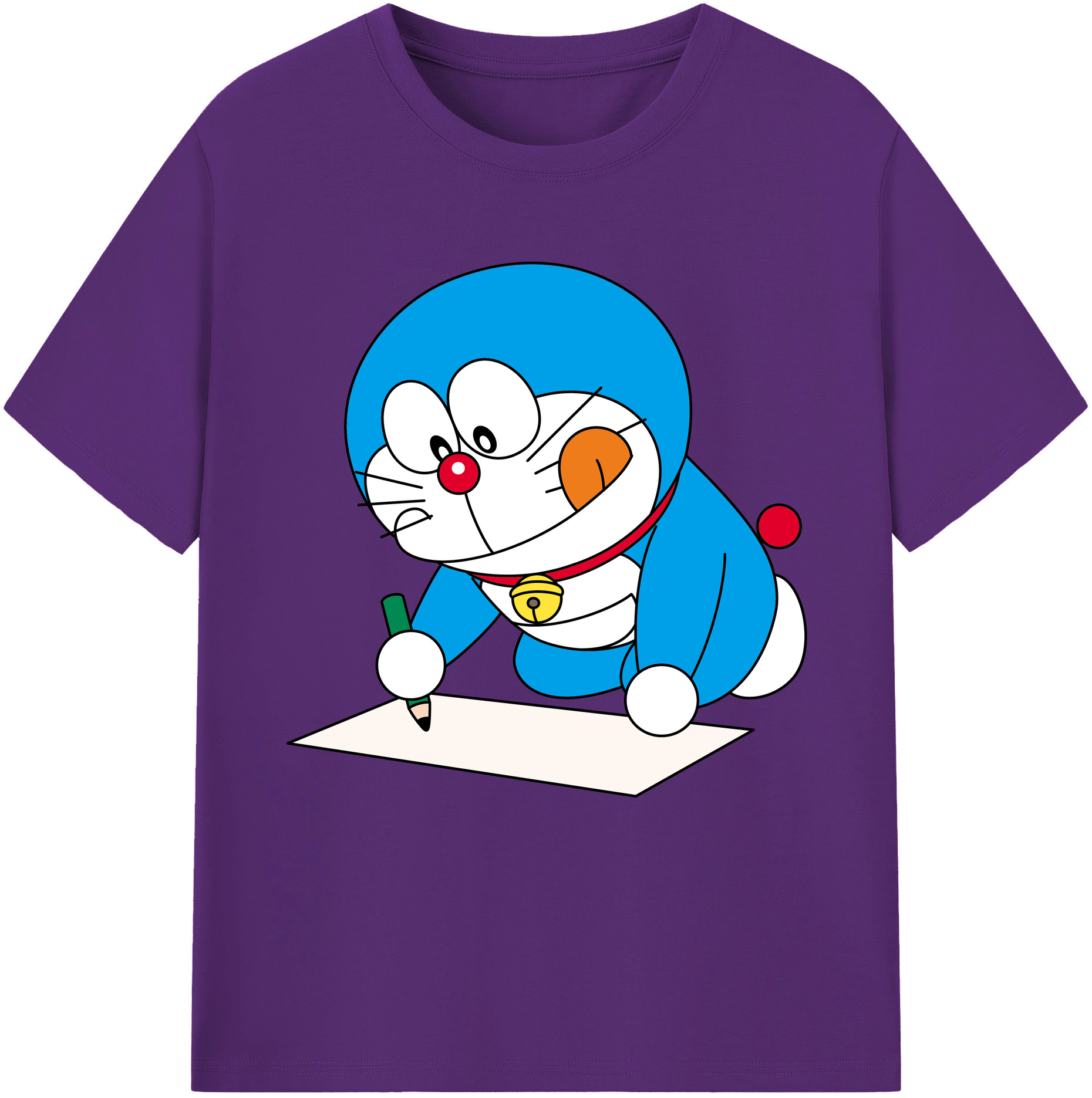 （画像用） ドラえもん Doraemon 綿100％半袖Tシャツ（フロントプリント）