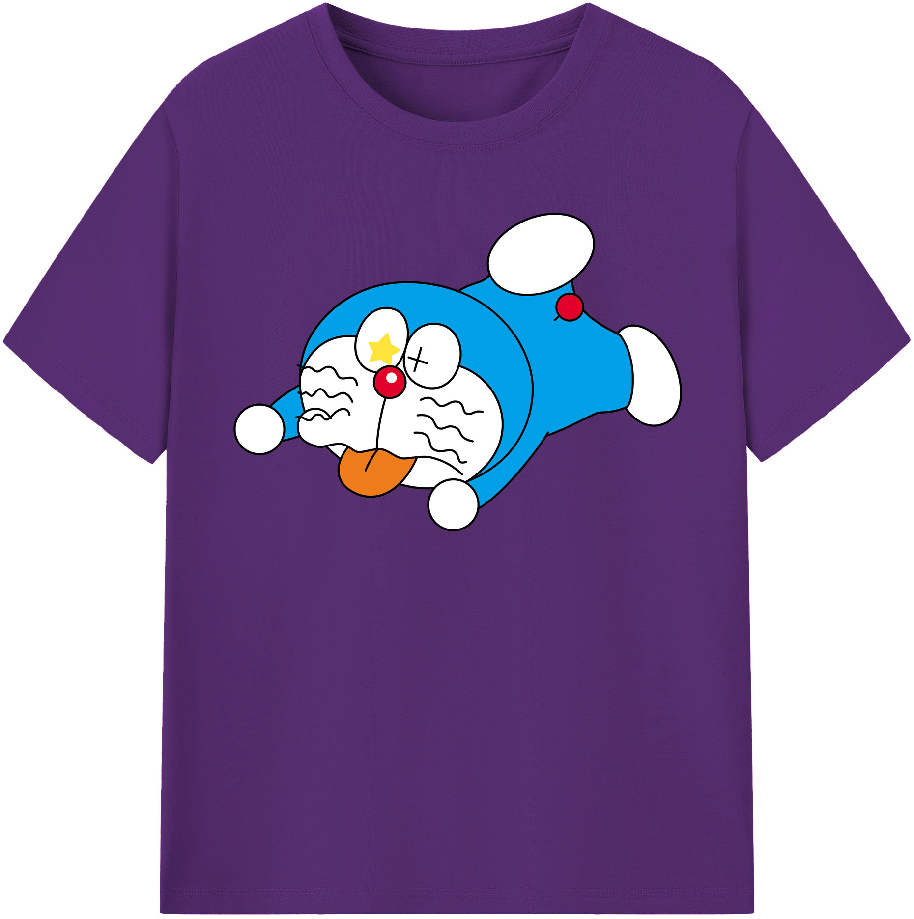 （画像用） ドラえもん Doraemon 綿100％半袖Tシャツ（フロントプリント）
