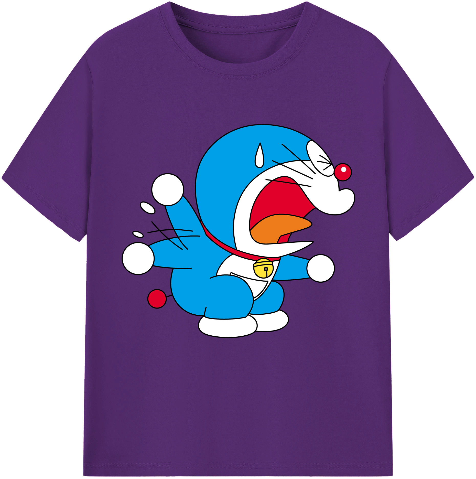 （画像用） ドラえもん Doraemon 綿100％半袖Tシャツ（フロントプリント）