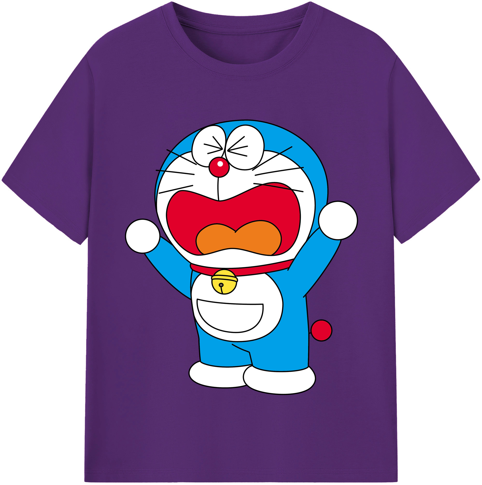 （画像用） ドラえもん Doraemon 綿100％半袖Tシャツ（フロントプリント）