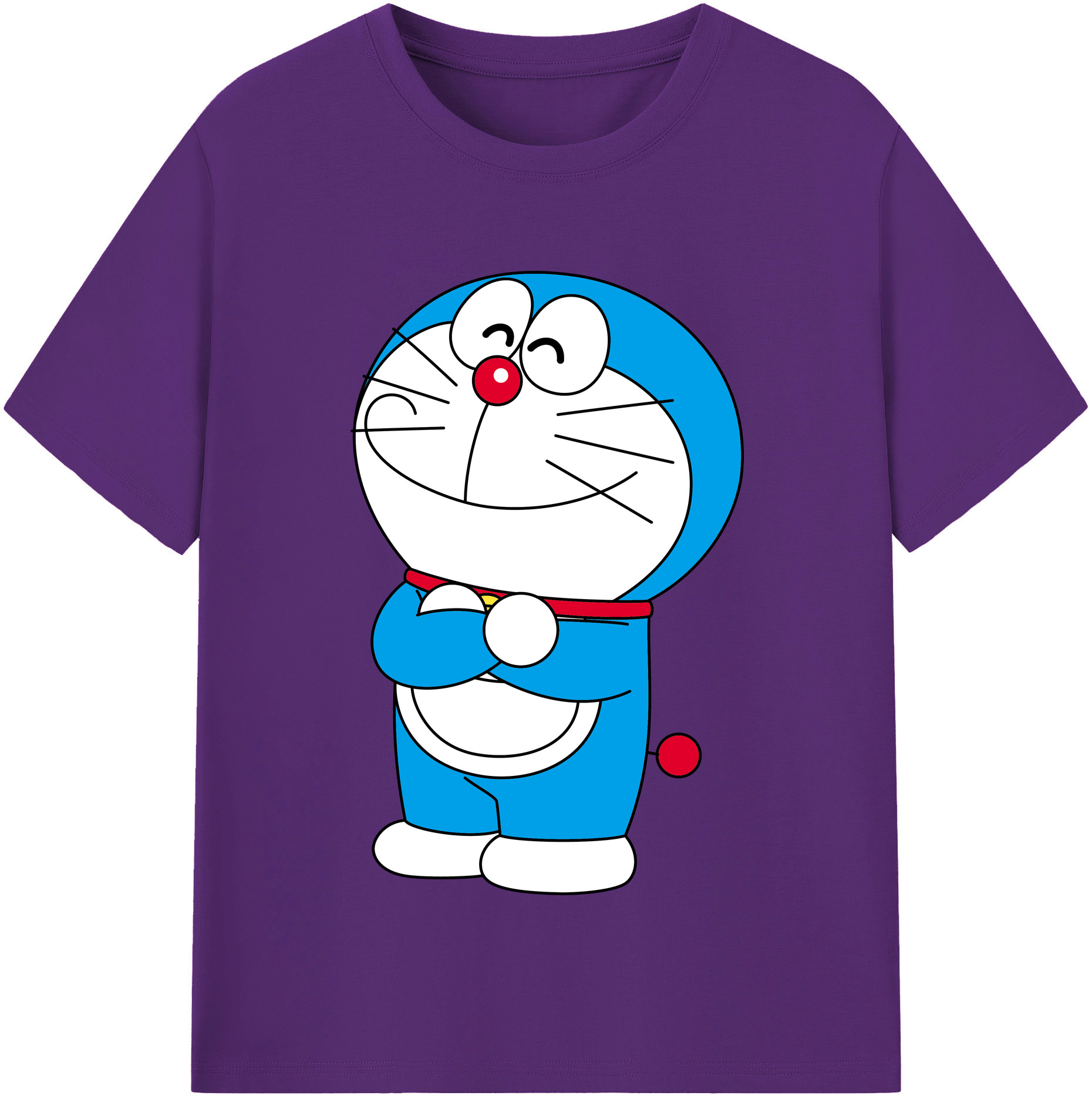 （画像用） ドラえもん Doraemon 綿100％半袖Tシャツ（フロントプリント）