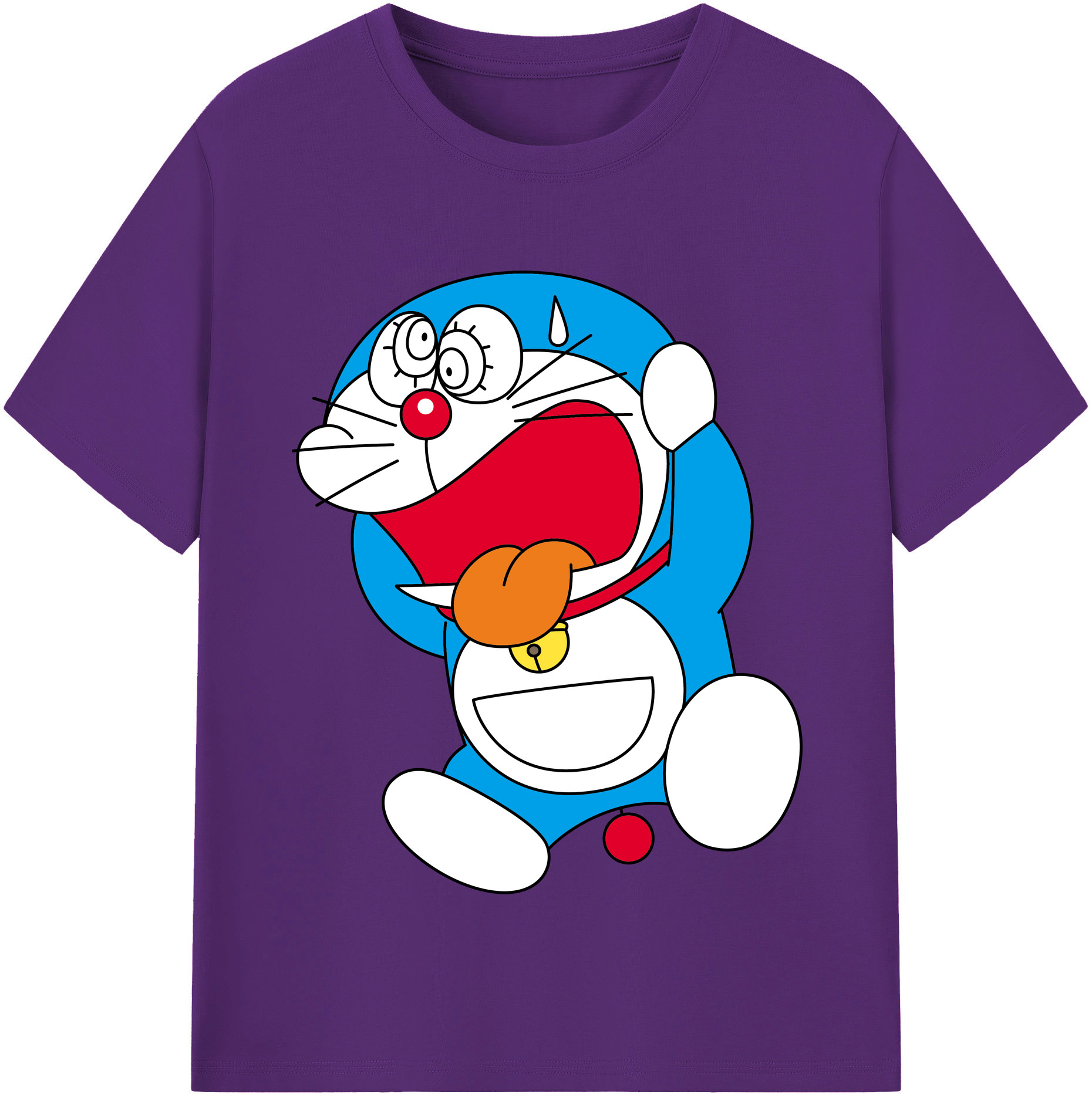 （画像用） ドラえもん Doraemon 綿100％半袖Tシャツ（フロントプリント）
