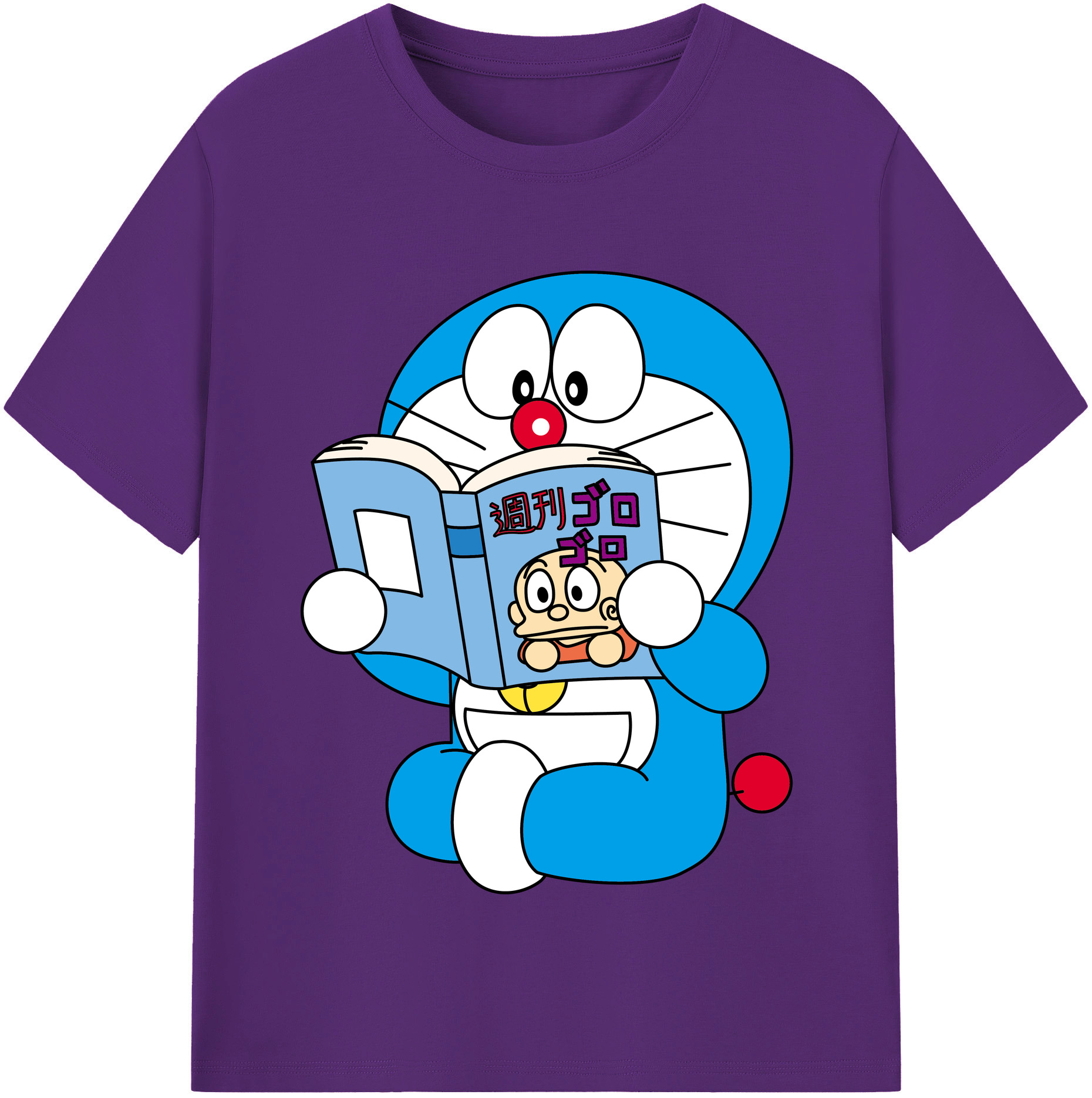 （画像用） ドラえもん Doraemon 綿100％半袖Tシャツ（フロントプリント）