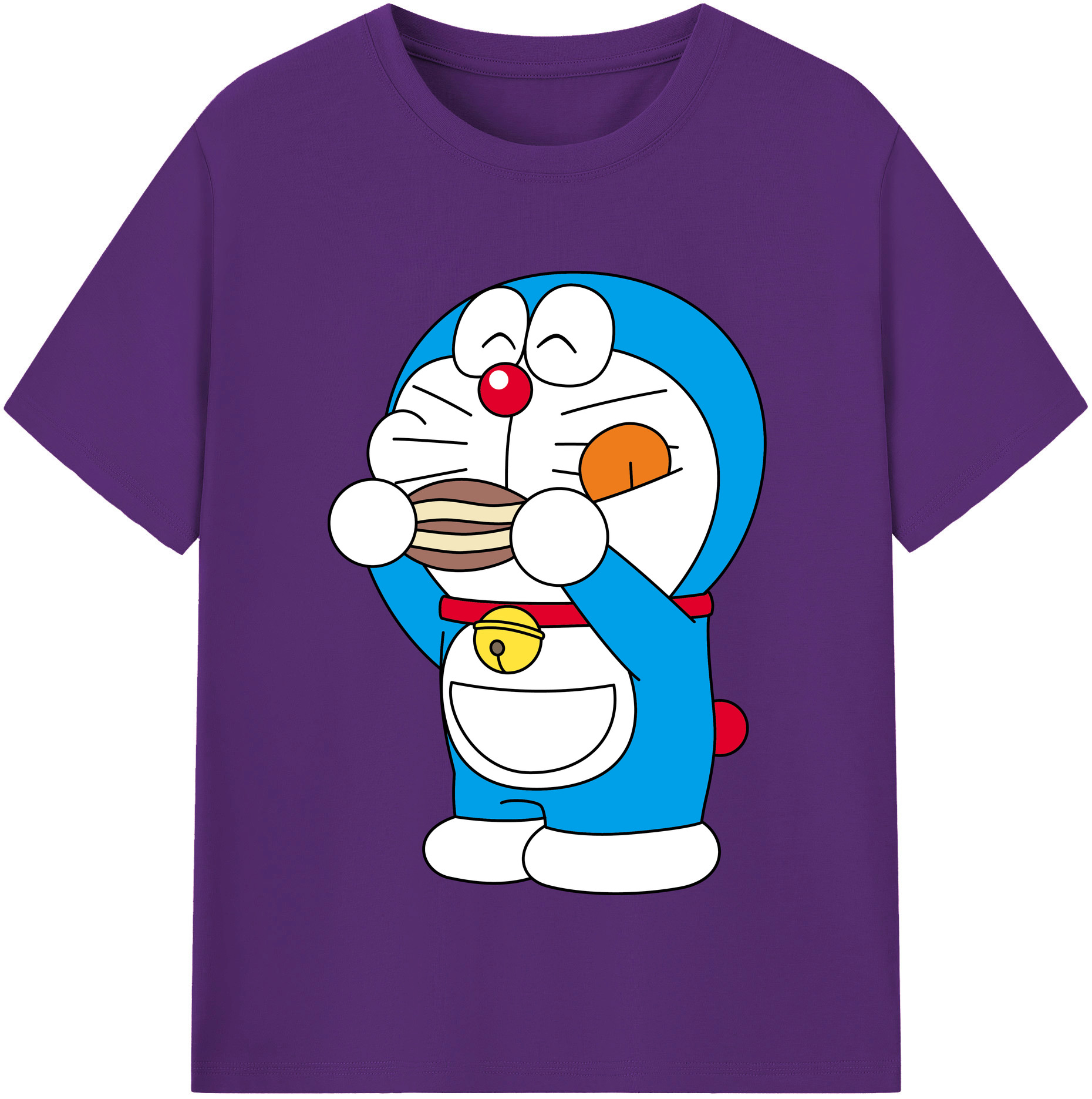 （画像用） ドラえもん Doraemon 綿100％半袖Tシャツ（フロントプリント）