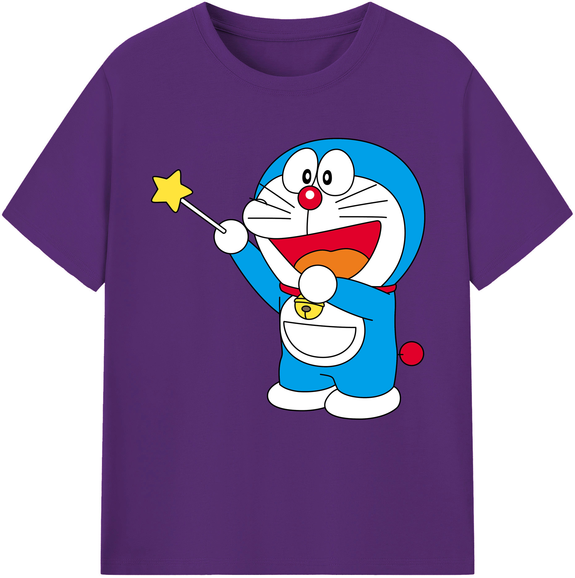 （画像用） ドラえもん Doraemon 綿100％半袖Tシャツ（フロントプリント）