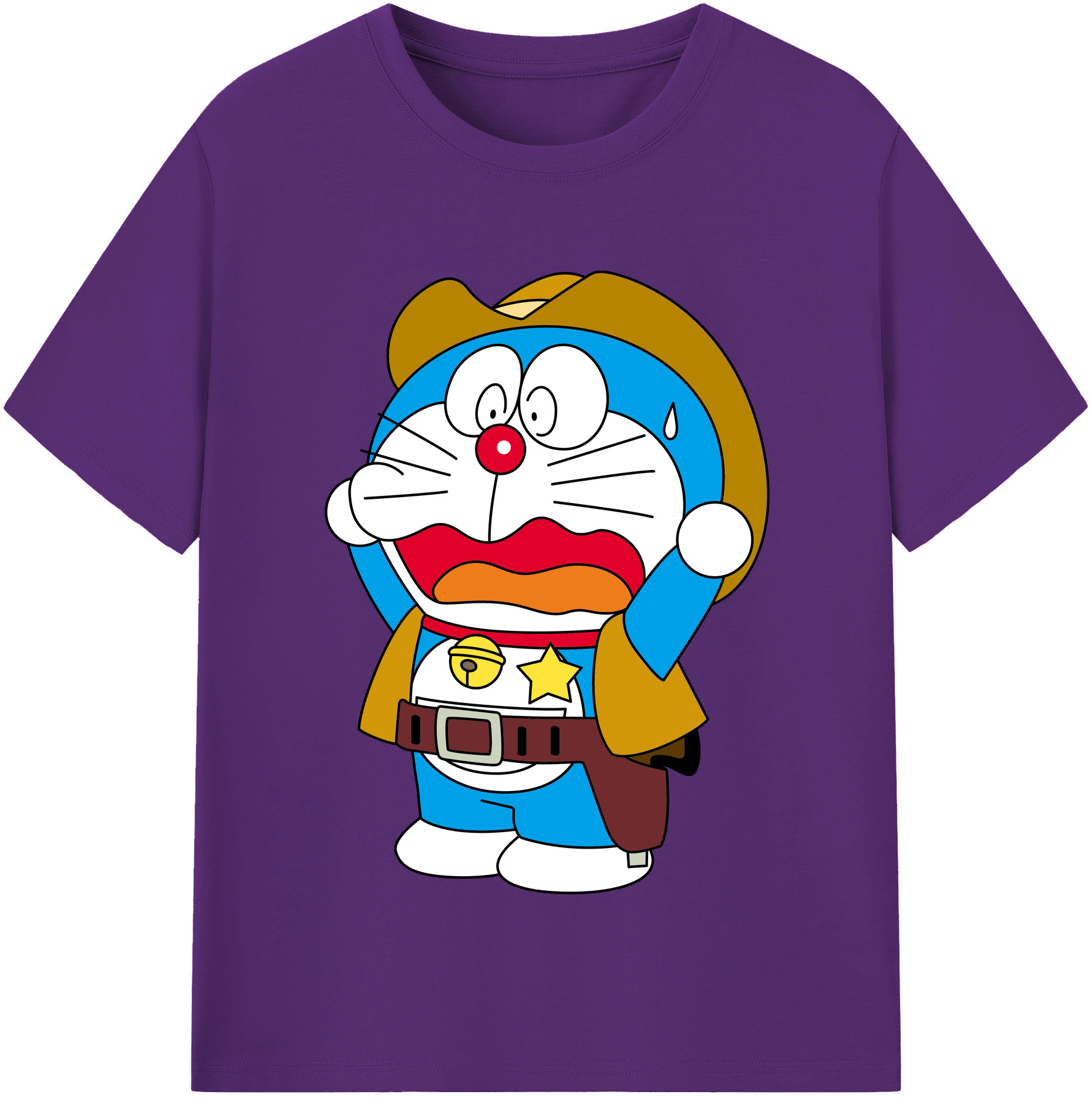 （画像用） ドラえもん Doraemon 綿100％半袖Tシャツ（フロントプリント）