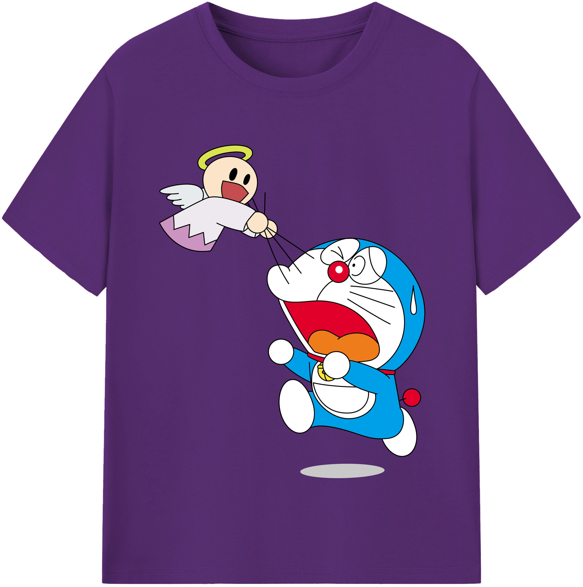 （画像用） ドラえもん Doraemon 綿100％半袖Tシャツ（フロントプリント）