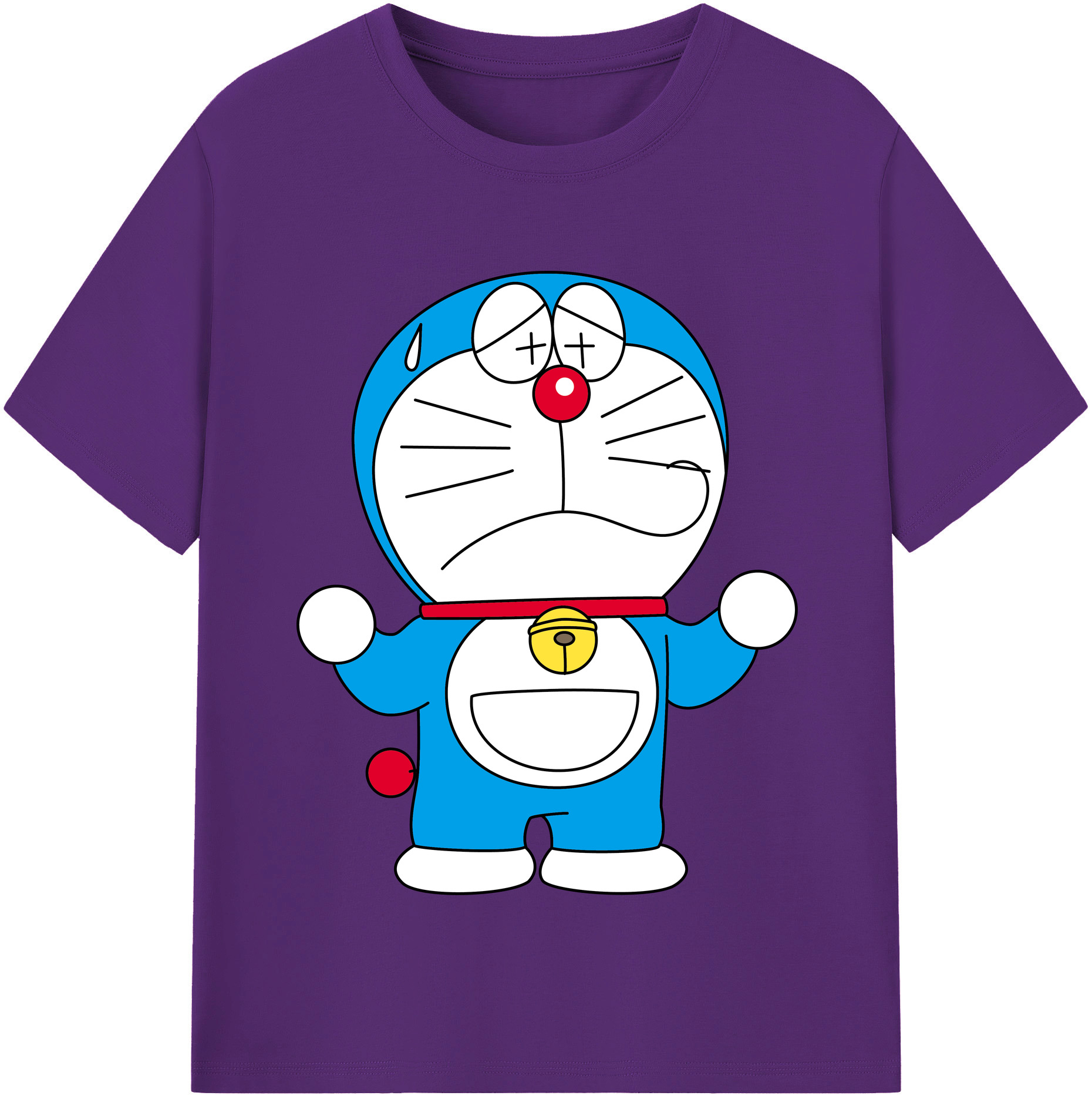 （画像用） ドラえもん Doraemon 綿100％半袖Tシャツ（フロントプリント）