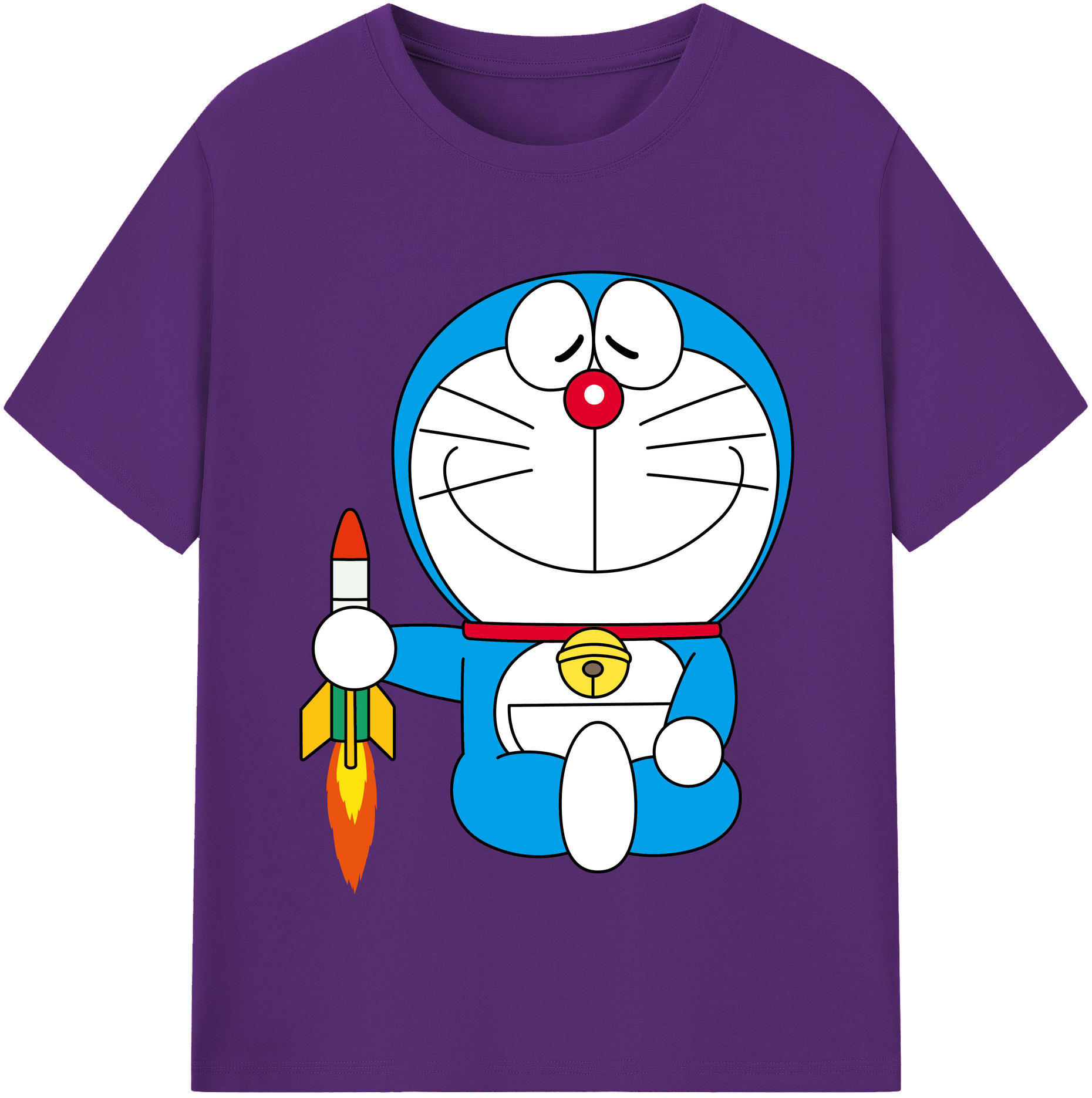 （画像用） ドラえもん Doraemon 綿100％半袖Tシャツ（フロントプリント）