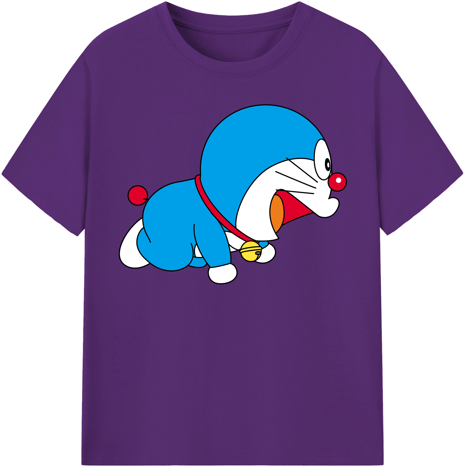 （画像用） ドラえもん Doraemon 綿100％半袖Tシャツ（フロントプリント）