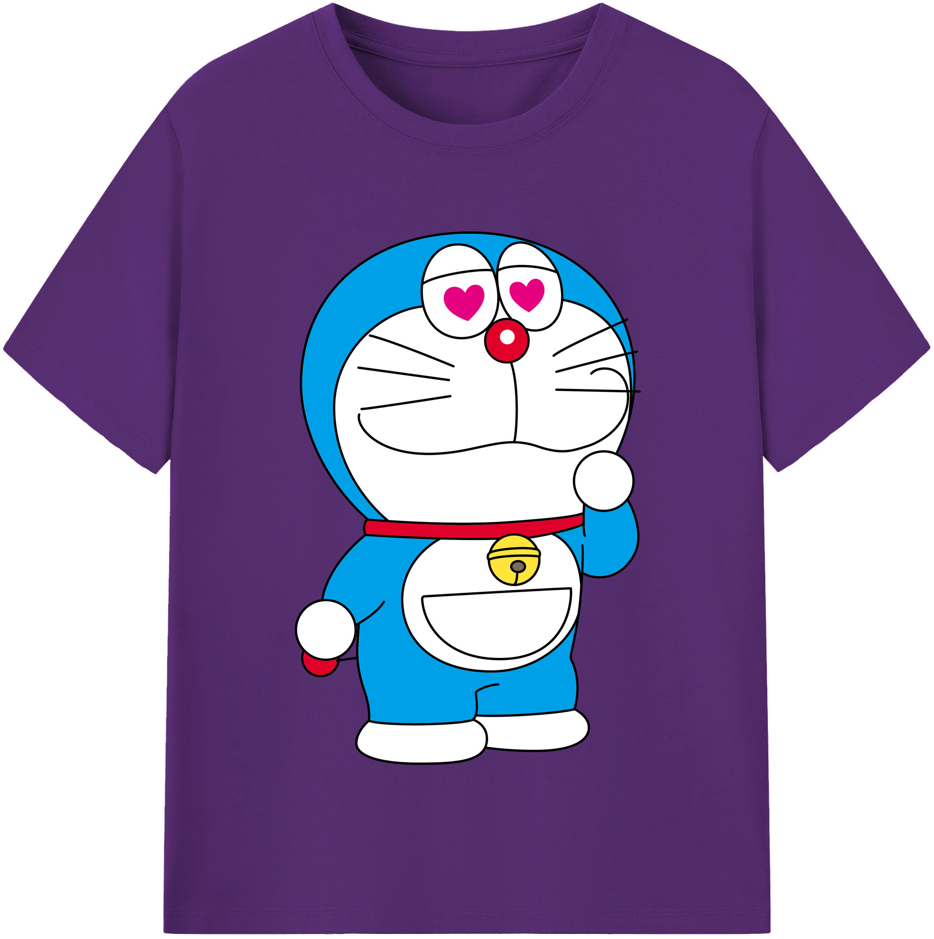 （画像用） ドラえもん Doraemon 綿100％半袖Tシャツ（フロントプリント）