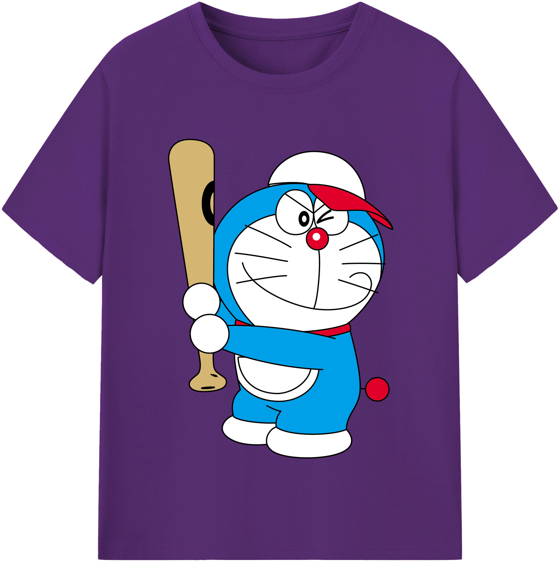 （画像用） ドラえもん Doraemon 綿100％半袖Tシャツ（フロントプリント）