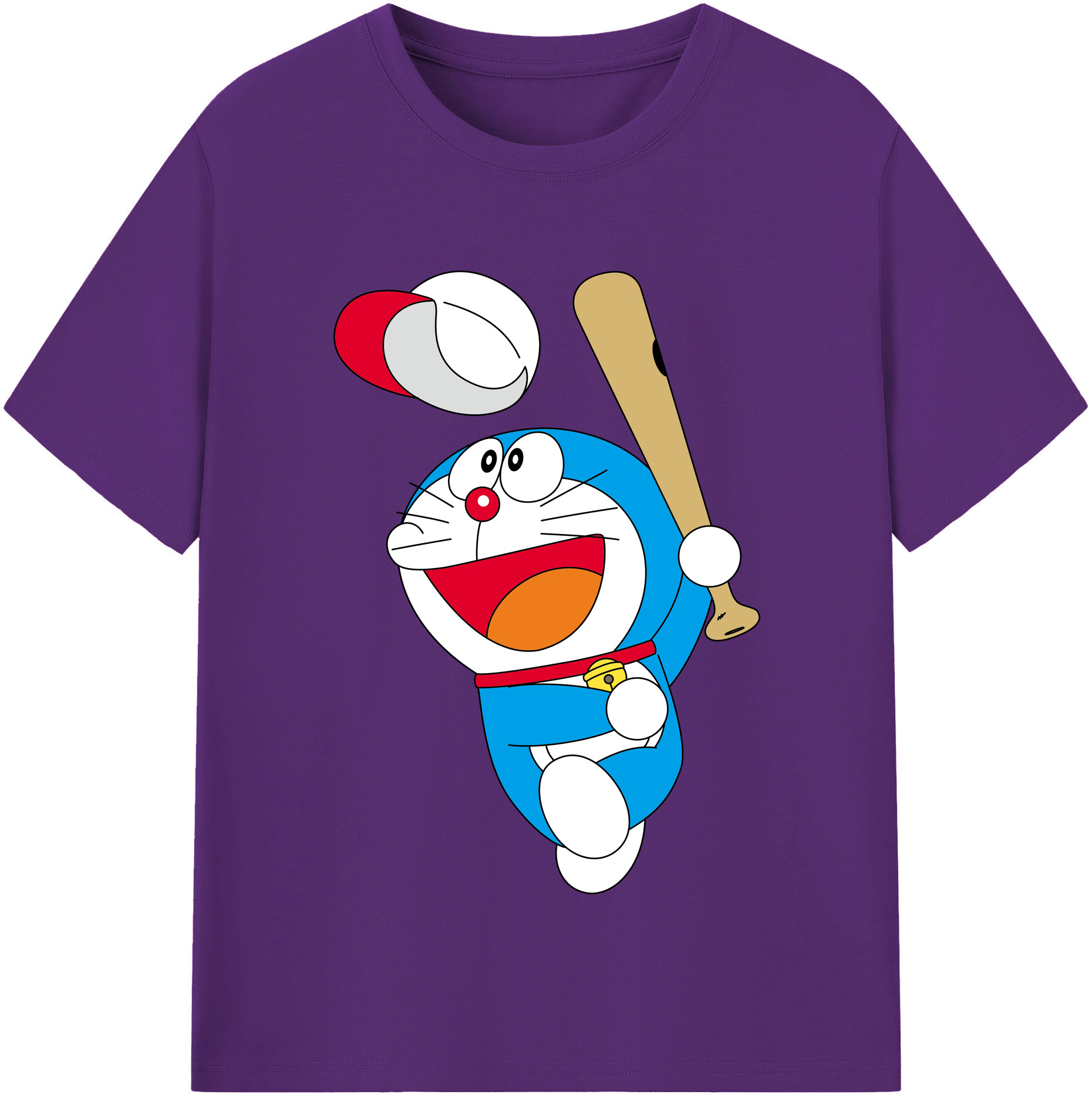 （画像用） ドラえもん Doraemon 綿100％半袖Tシャツ（フロントプリント）