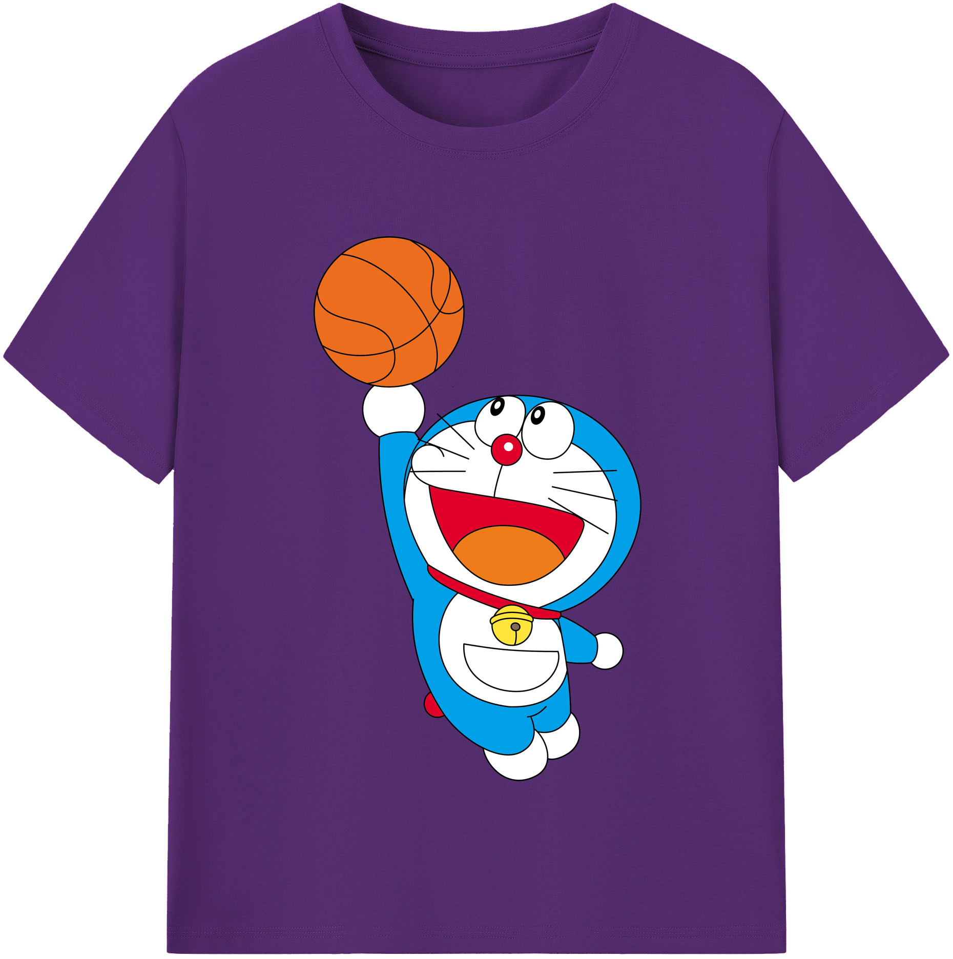 （画像用） ドラえもん Doraemon 綿100％半袖Tシャツ（フロントプリント）