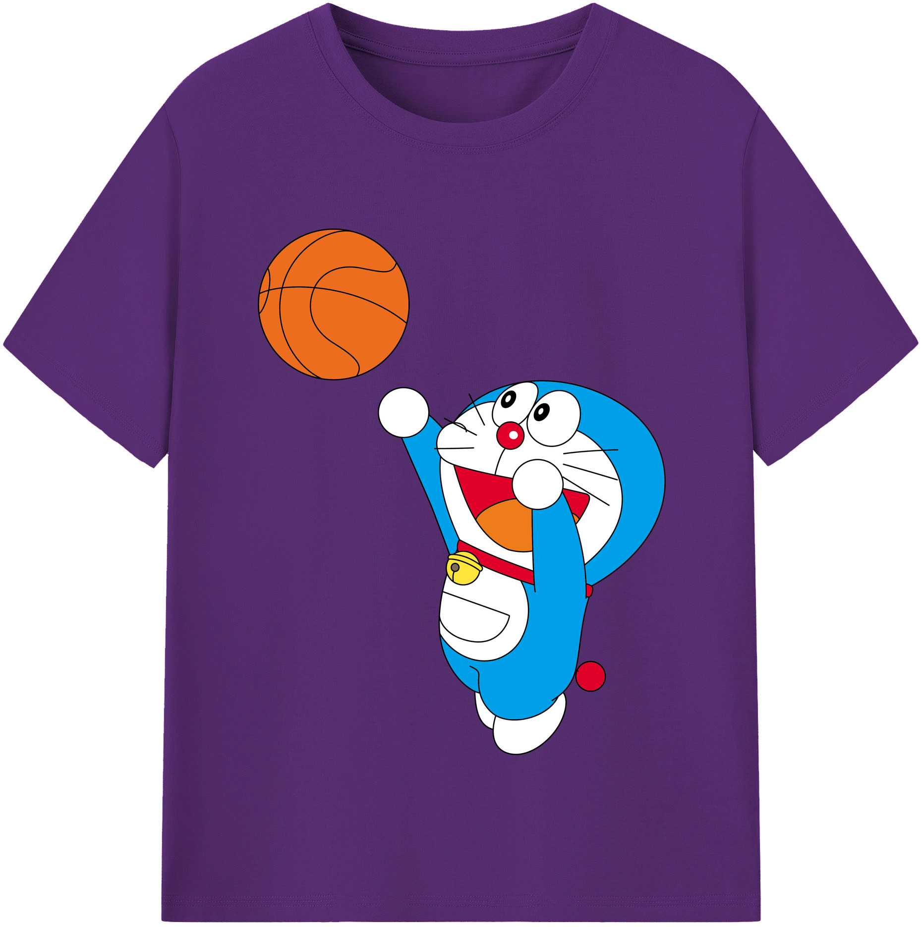 （画像用） ドラえもん Doraemon 綿100％半袖Tシャツ（フロントプリント）
