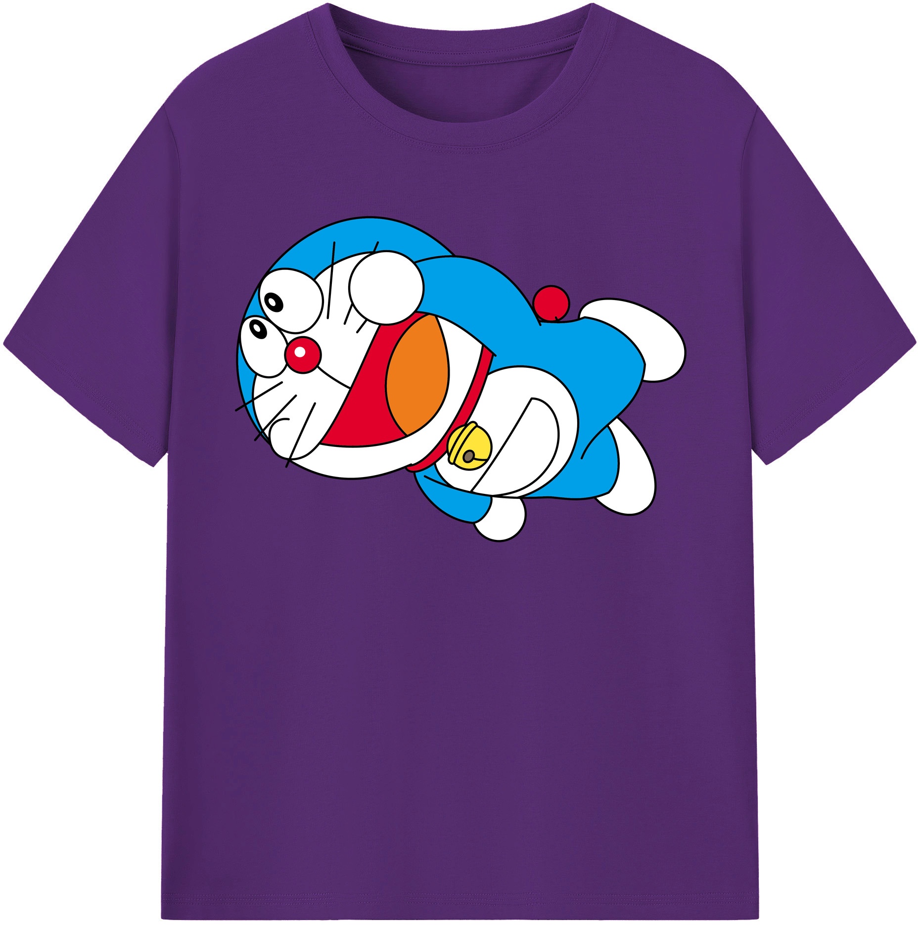（画像用） ドラえもん Doraemon 綿100％半袖Tシャツ（フロントプリント）