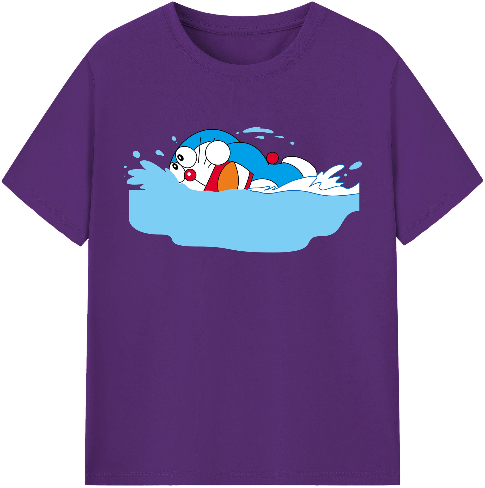 （画像用） ドラえもん Doraemon 綿100％半袖Tシャツ（フロントプリント）