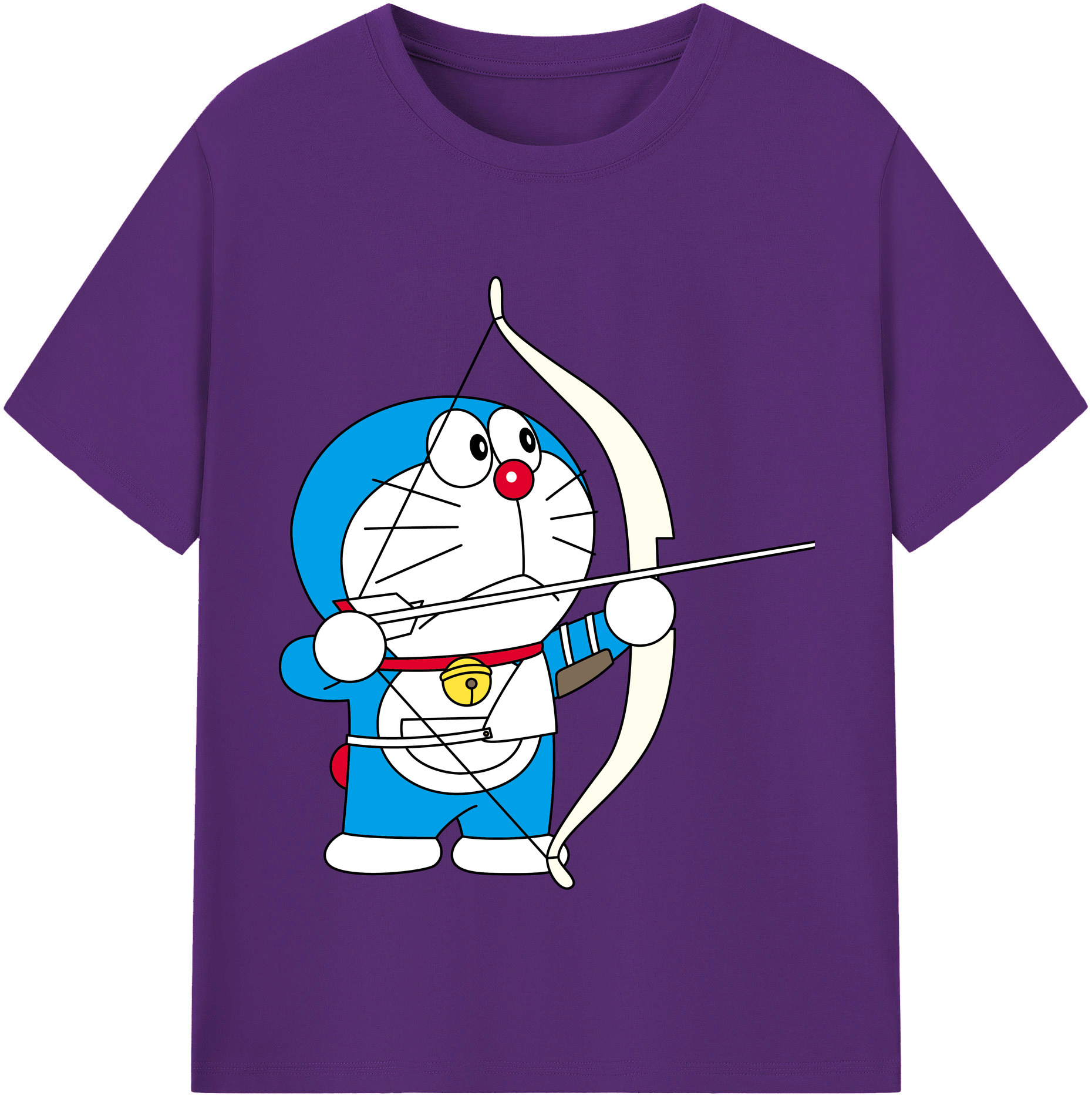 （画像用） ドラえもん Doraemon 綿100％半袖Tシャツ（フロントプリント）