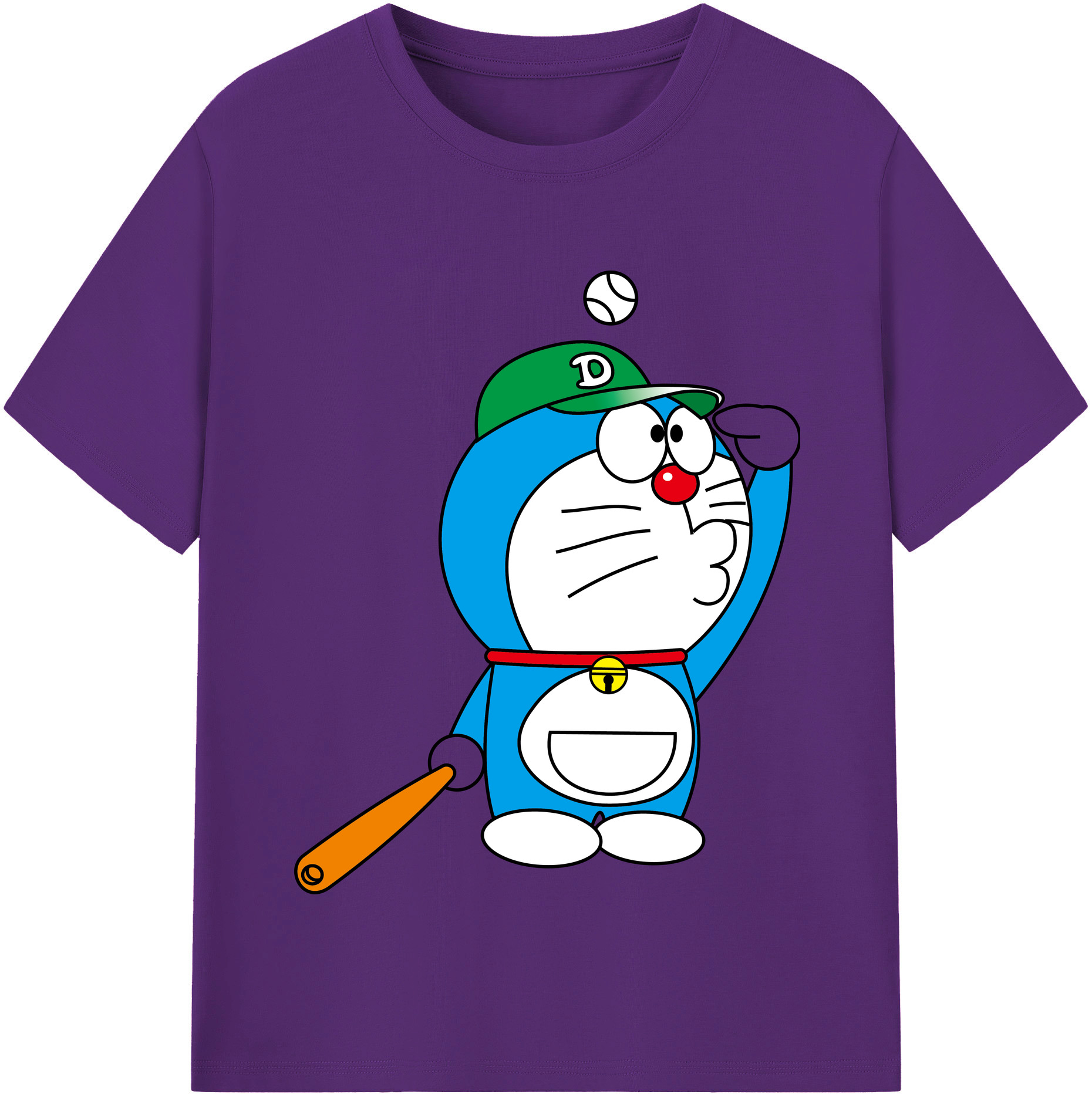 （画像用） ドラえもん Doraemon 綿100％半袖Tシャツ（フロントプリント）