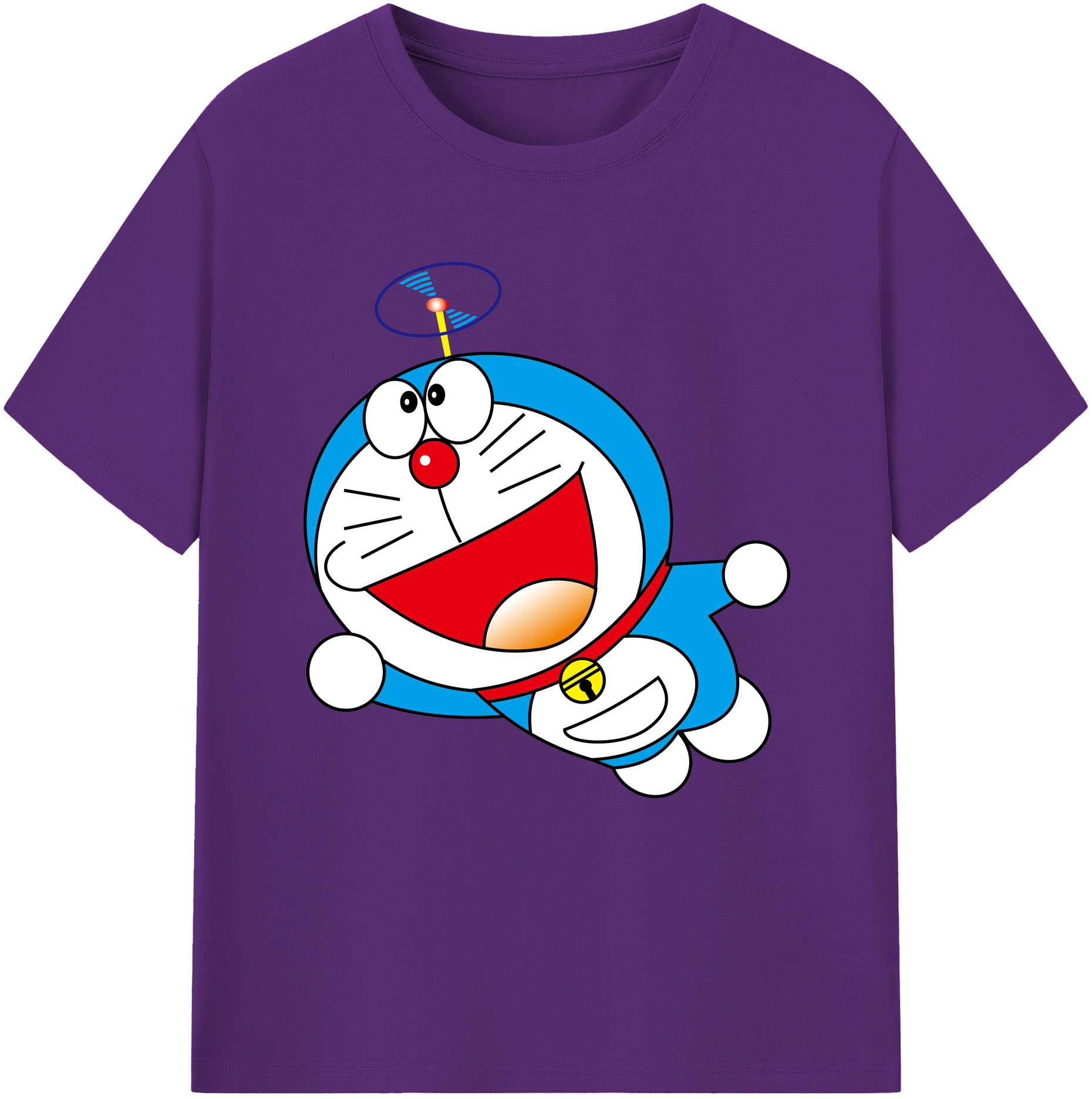 （画像用） ドラえもん Doraemon 綿100％半袖Tシャツ（フロントプリント）