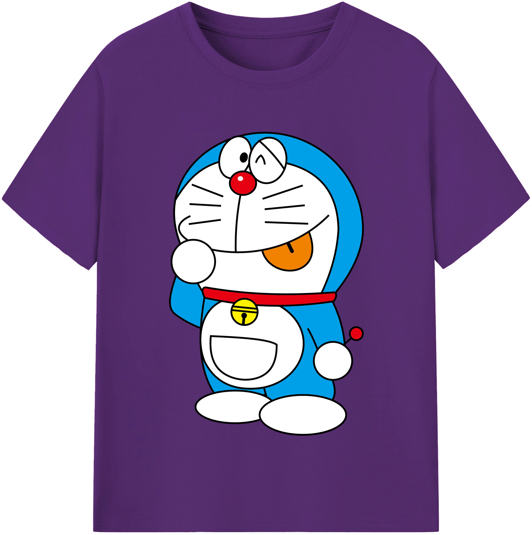 （画像用） ドラえもん Doraemon 綿100％半袖Tシャツ（フロントプリント）