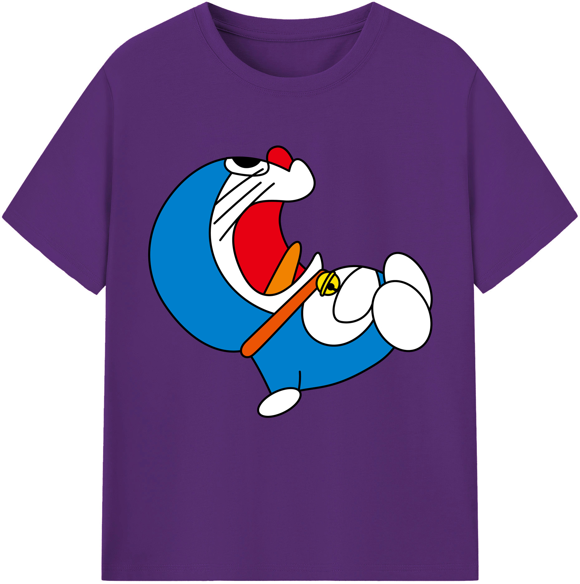 （画像用） ドラえもん Doraemon 綿100％半袖Tシャツ（フロントプリント）