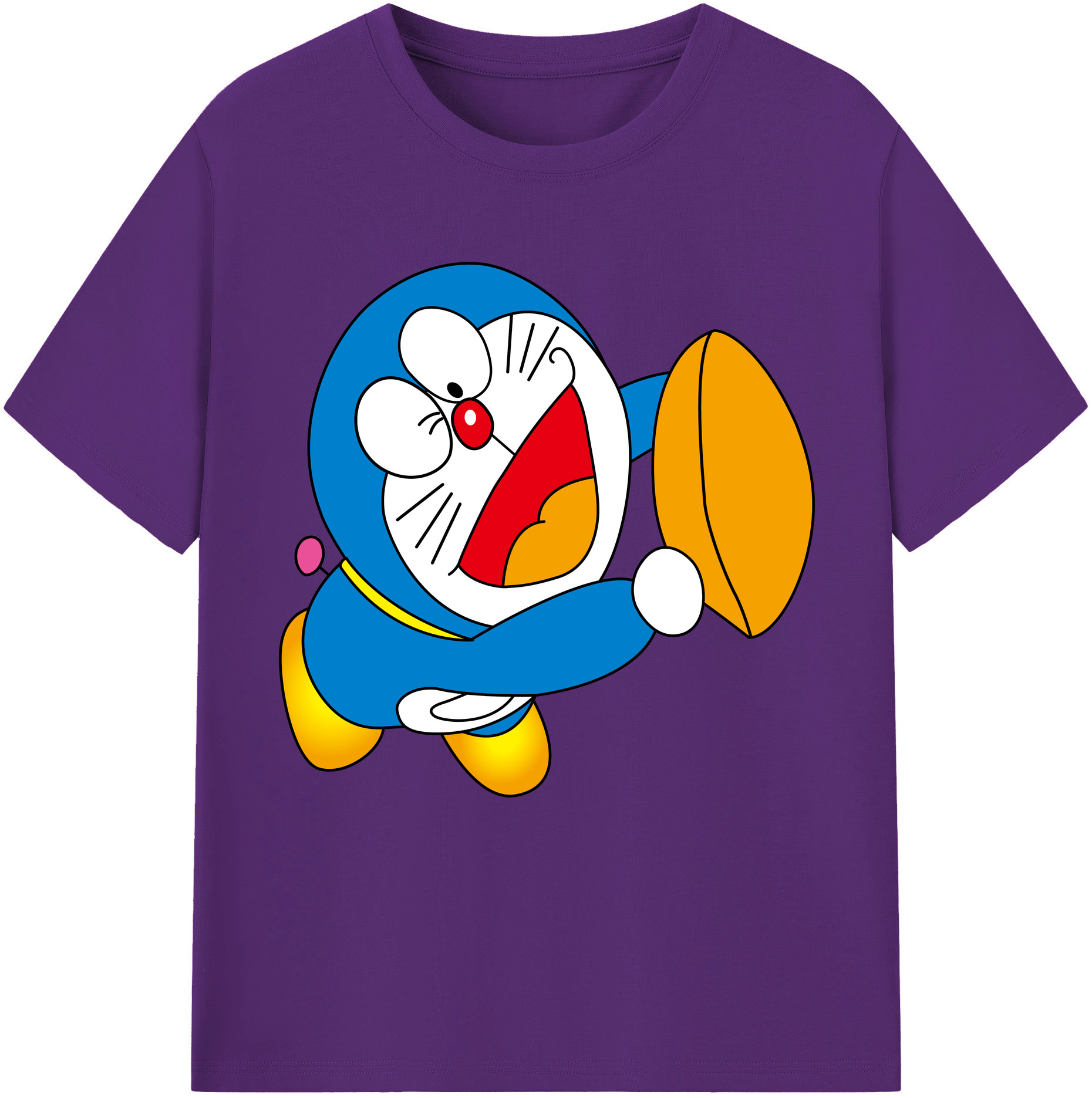 （画像用） ドラえもん Doraemon 綿100％半袖Tシャツ（フロントプリント）