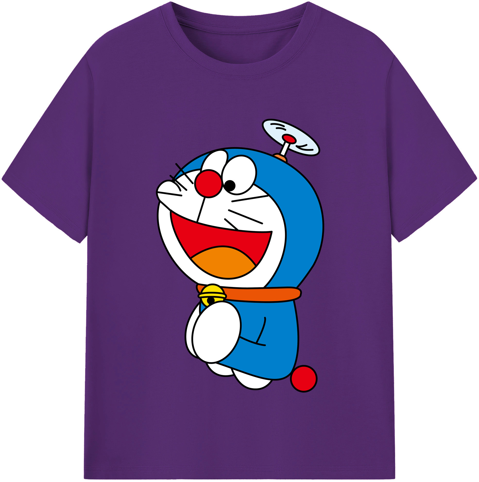 （画像用） ドラえもん Doraemon 綿100％半袖Tシャツ（フロントプリント）