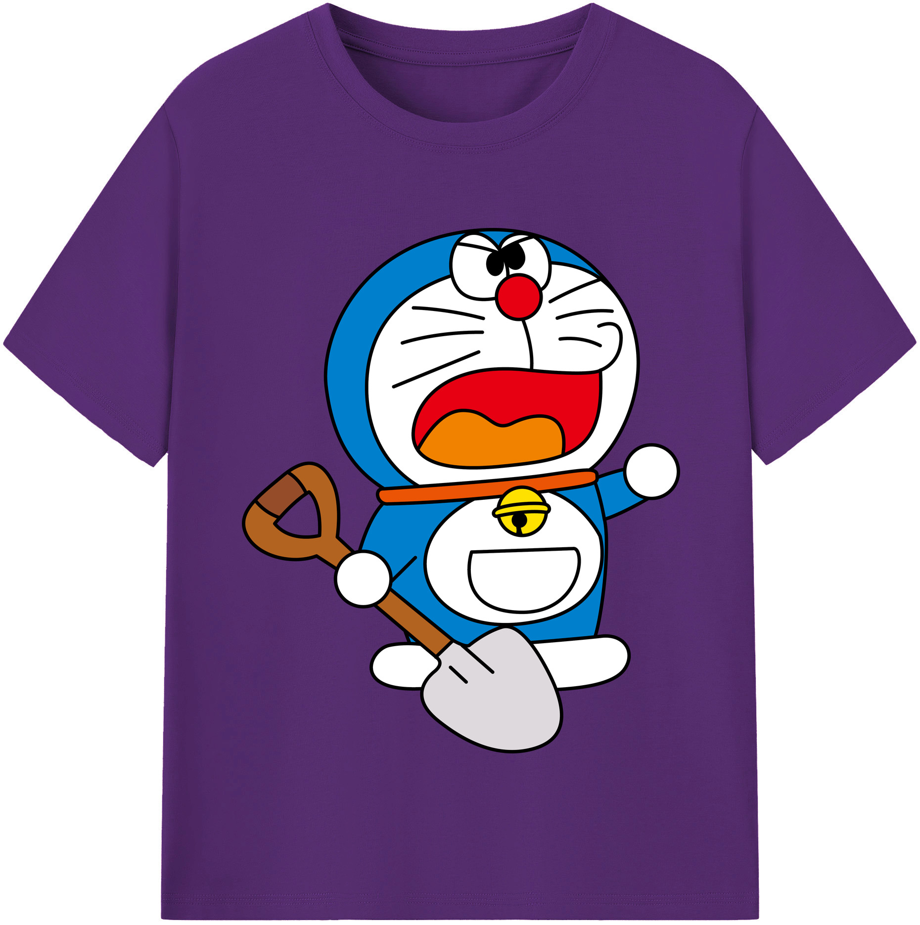 （画像用） ドラえもん Doraemon 綿100％半袖Tシャツ（フロントプリント）