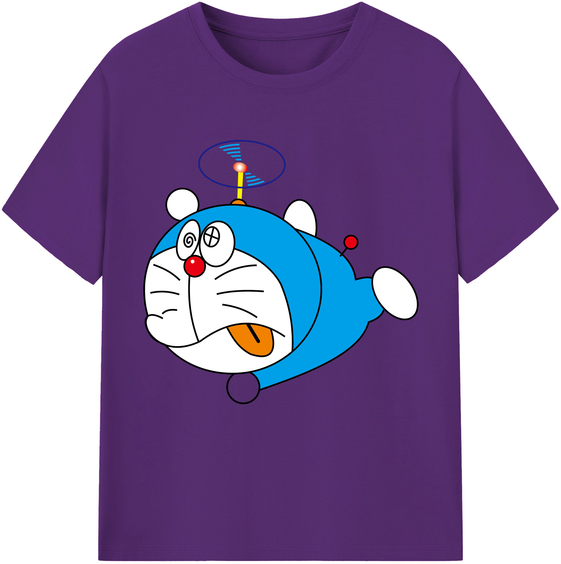 （画像用） ドラえもん Doraemon 綿100％半袖Tシャツ（フロントプリント）