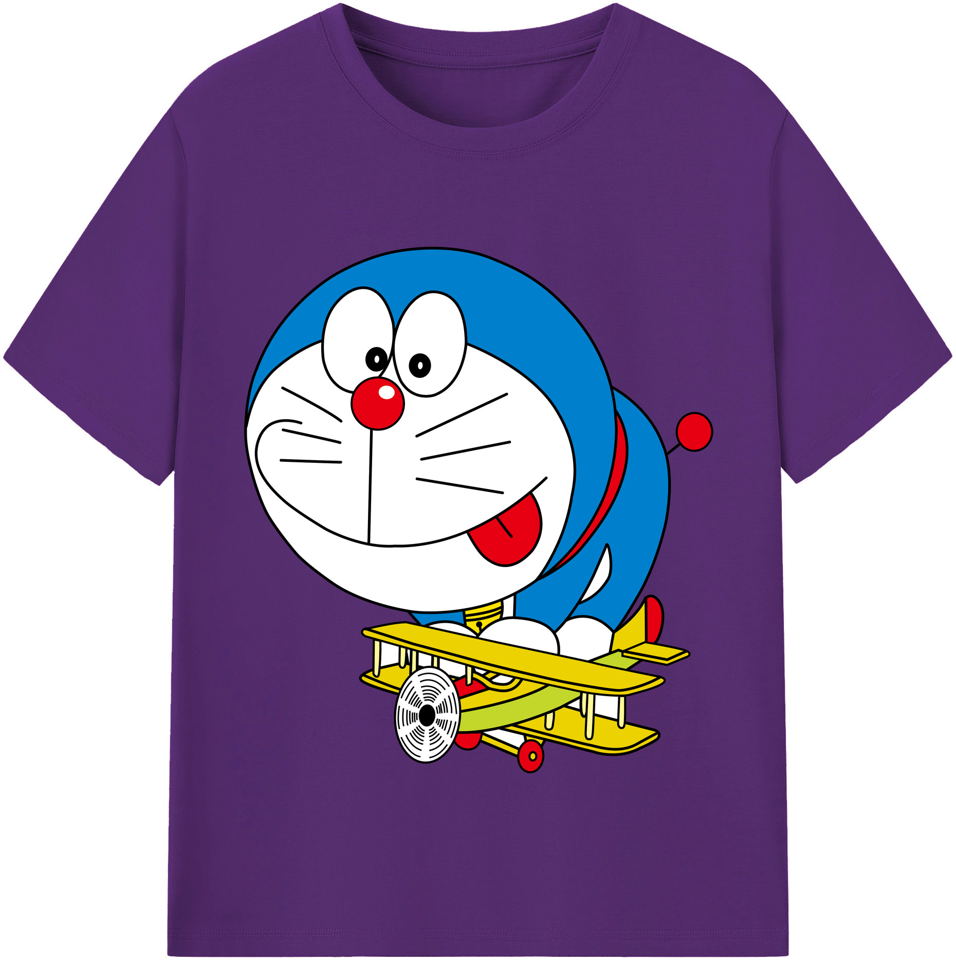 （画像用） ドラえもん Doraemon 綿100％半袖Tシャツ（フロントプリント）