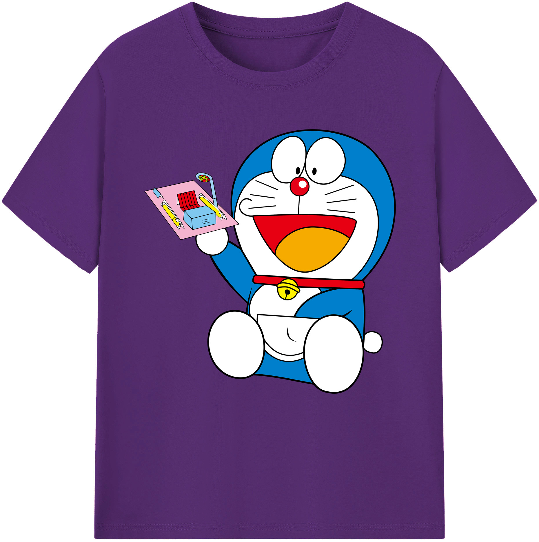 （画像用） ドラえもん Doraemon 綿100％半袖Tシャツ（フロントプリント）