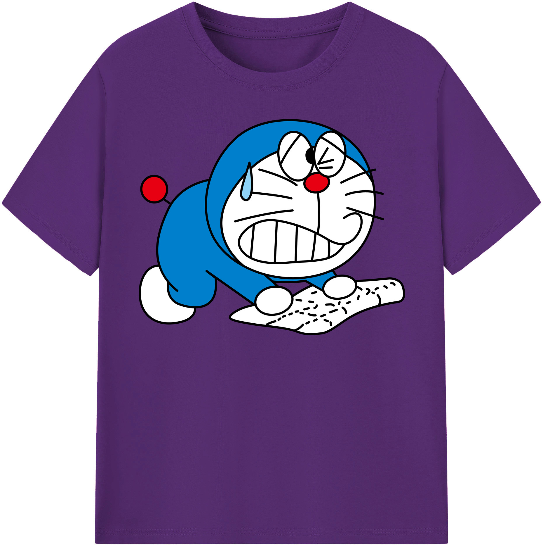 （画像用） ドラえもん Doraemon 綿100％半袖Tシャツ（フロントプリント）