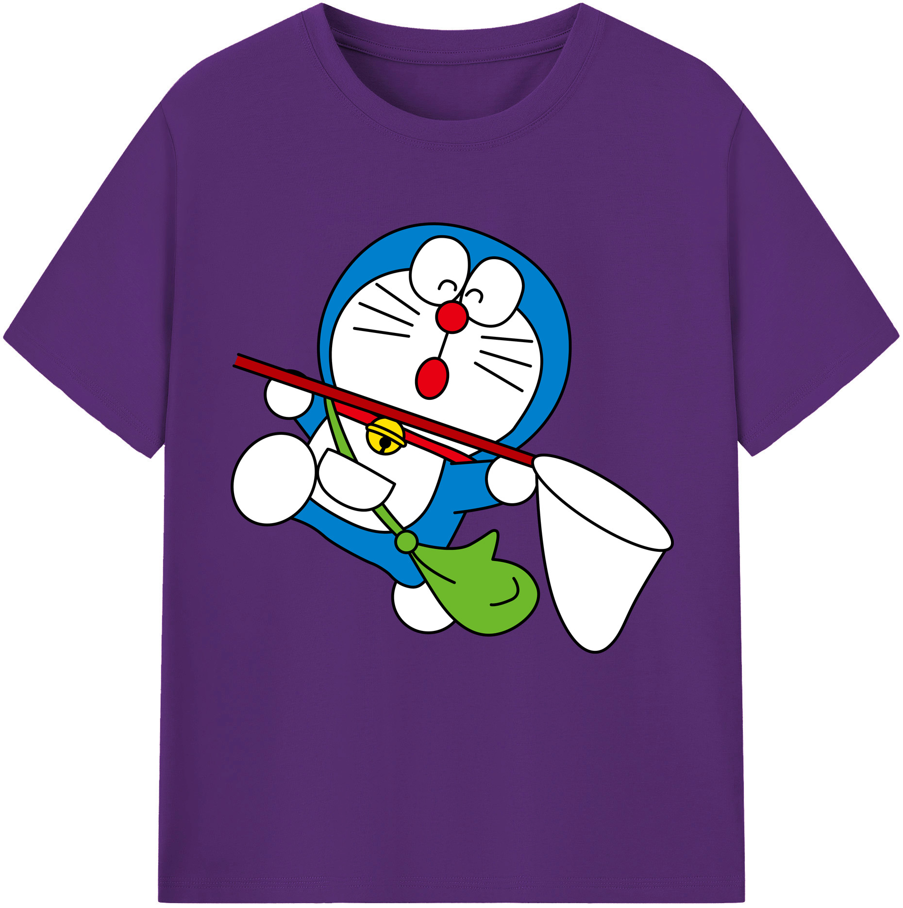 （画像用） ドラえもん Doraemon 綿100％半袖Tシャツ（フロントプリント）