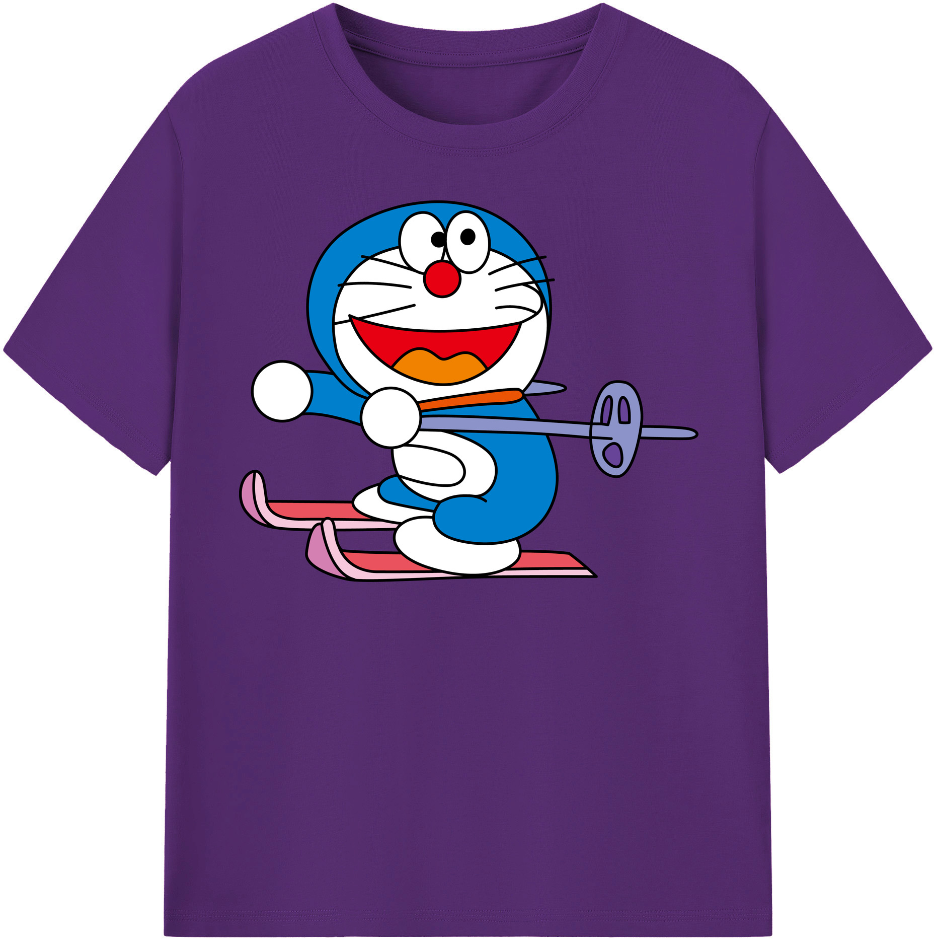 （画像用） ドラえもん Doraemon 綿100％半袖Tシャツ（フロントプリント）