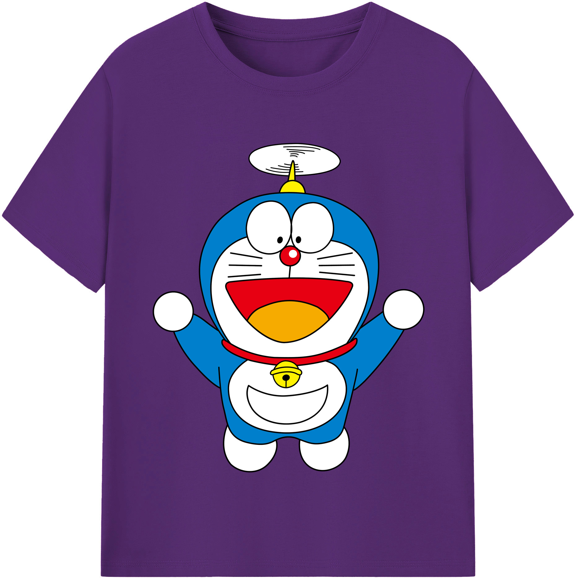 （画像用） ドラえもん Doraemon 綿100％半袖Tシャツ（フロントプリント）