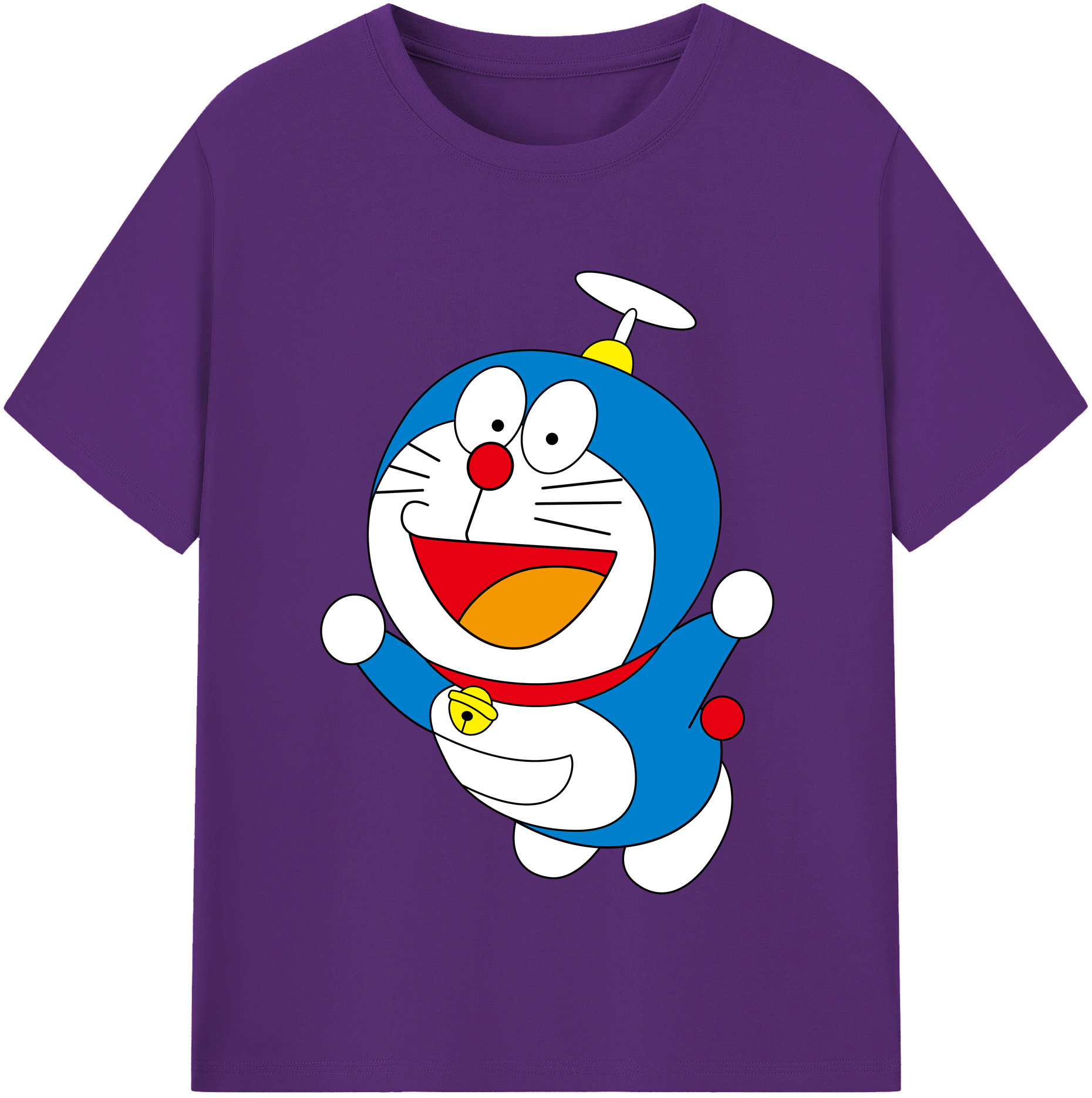 （画像用） ドラえもん Doraemon 綿100％半袖Tシャツ（フロントプリント）