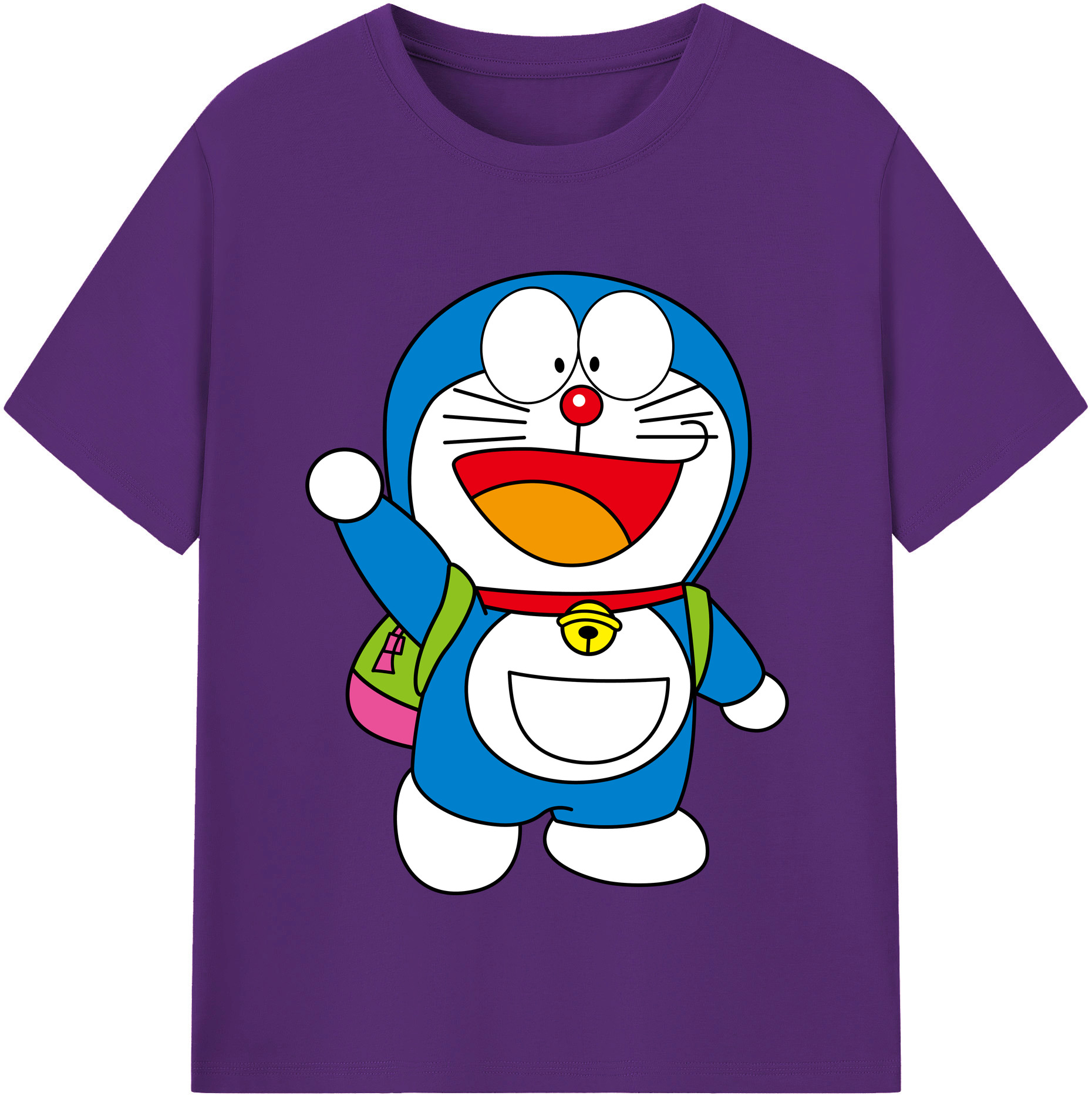 （画像用） ドラえもん Doraemon 綿100％半袖Tシャツ（フロントプリント）