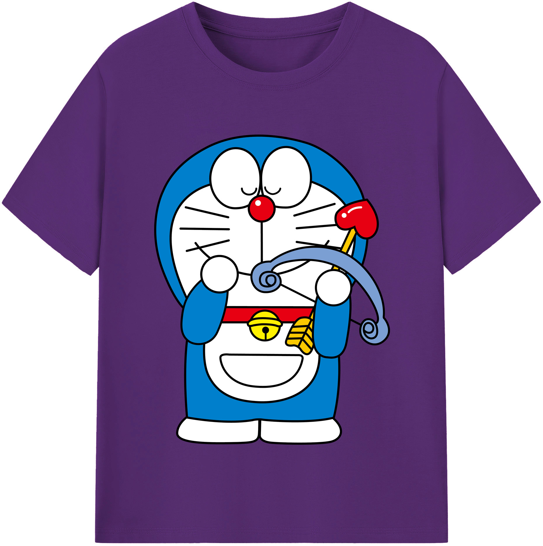 （画像用） ドラえもん Doraemon 綿100％半袖Tシャツ（フロントプリント）