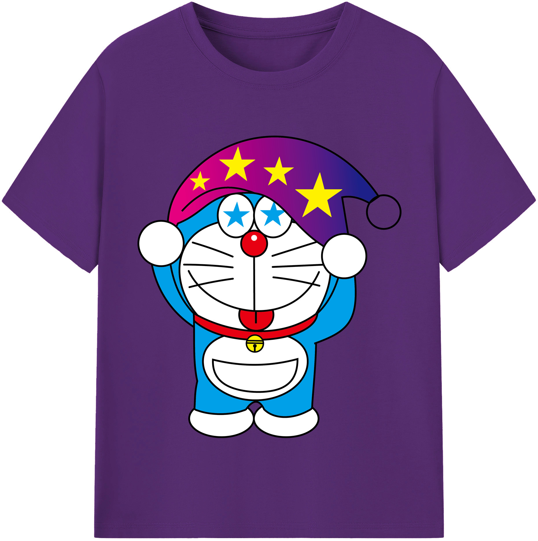 （画像用） ドラえもん Doraemon 綿100％半袖Tシャツ（フロントプリント）