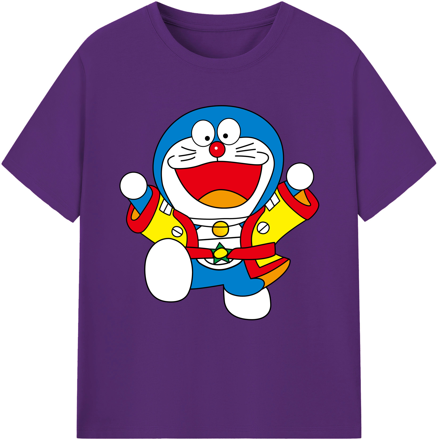 （画像用） ドラえもん Doraemon 綿100％半袖Tシャツ（フロントプリント）