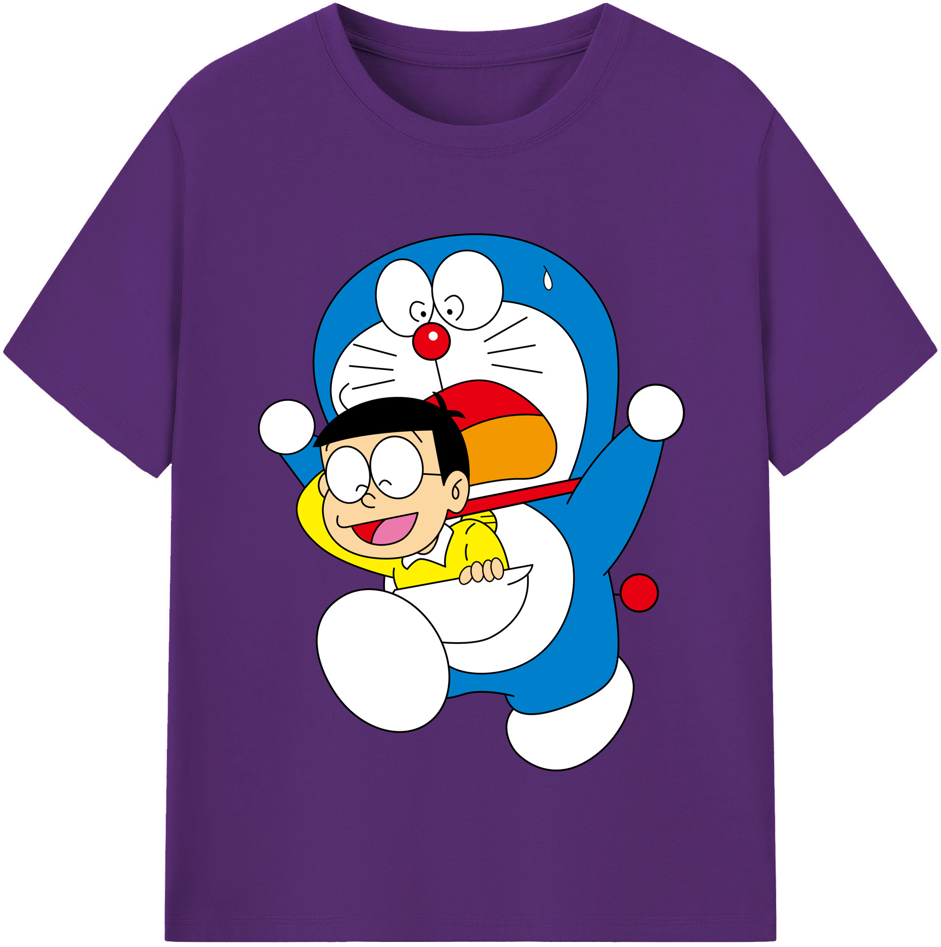 （画像用） ドラえもん Doraemon 綿100％半袖Tシャツ（フロントプリント）