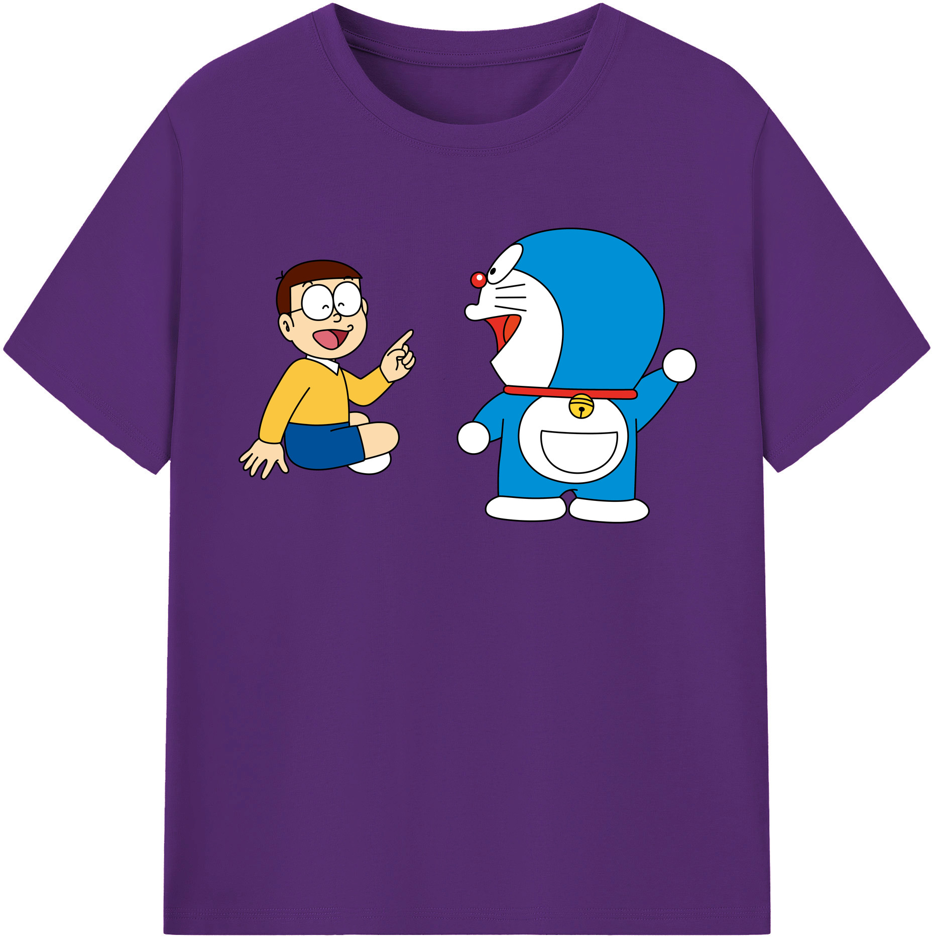 （画像用） ドラえもん Doraemon 綿100％半袖Tシャツ（フロントプリント）