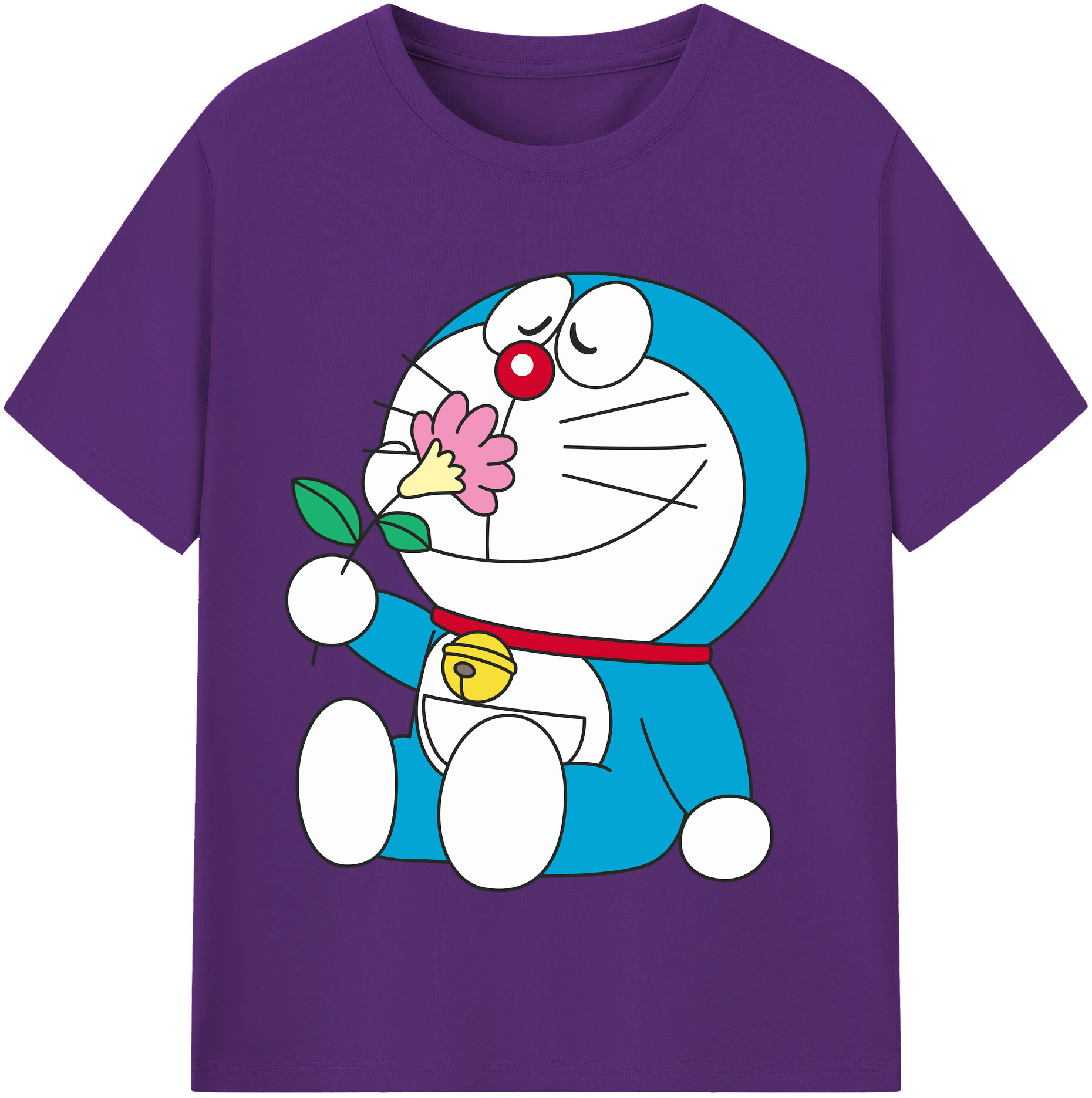 （画像用） ドラえもん Doraemon 綿100％半袖Tシャツ（フロントプリント）