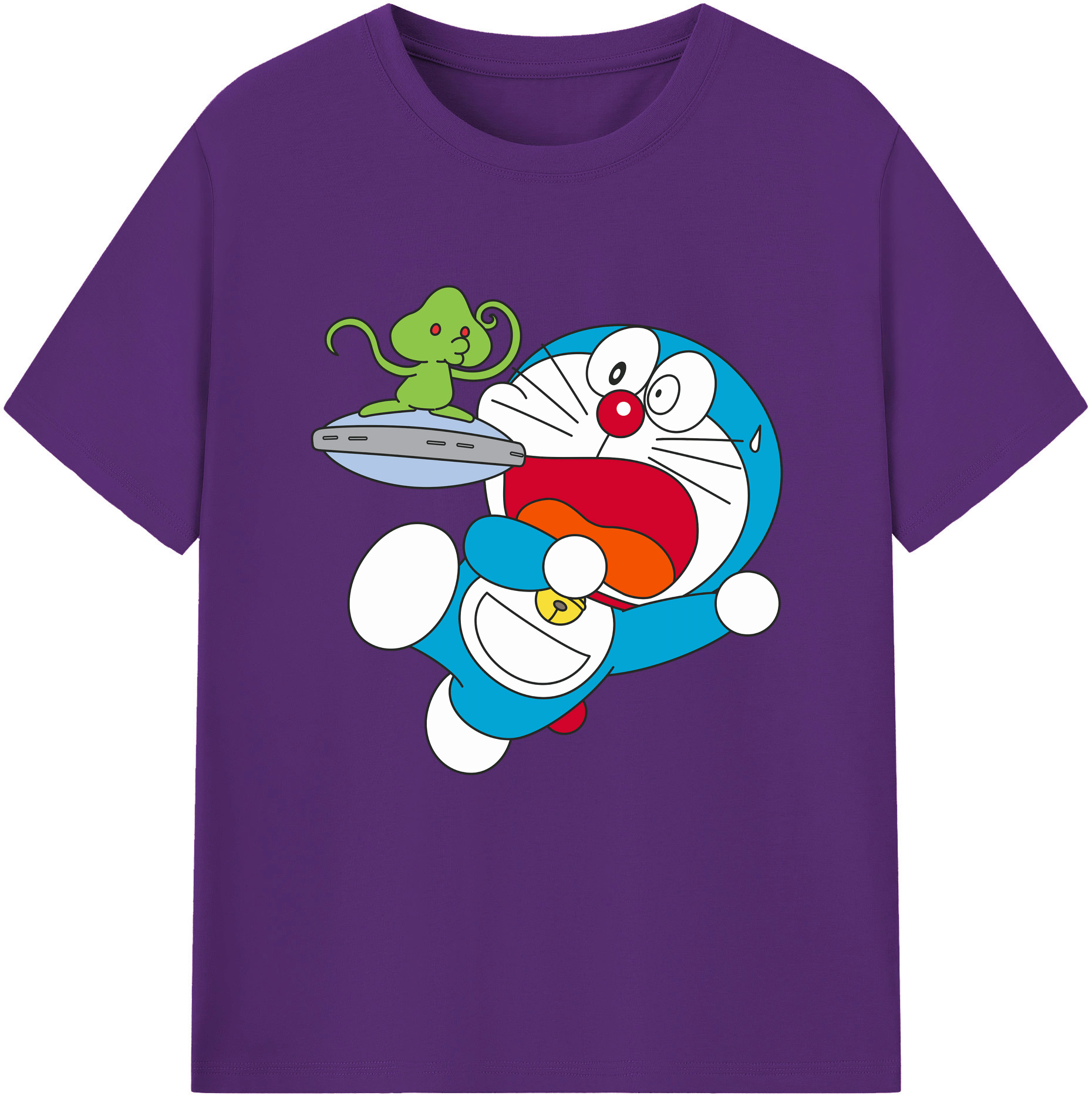 （画像用） ドラえもん Doraemon 綿100％半袖Tシャツ（フロントプリント）