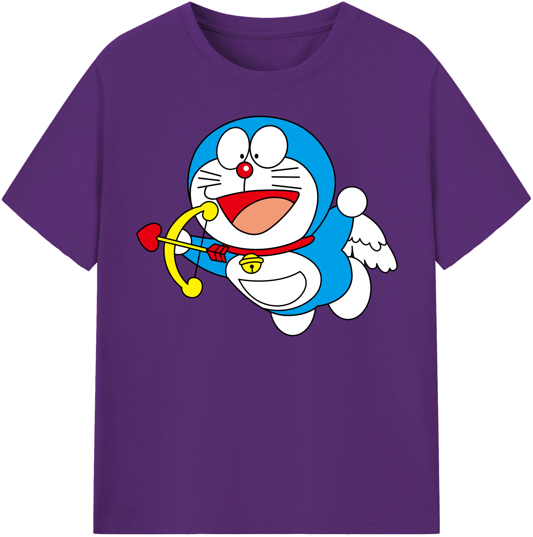 （画像用） ドラえもん Doraemon 綿100％半袖Tシャツ（フロントプリント）