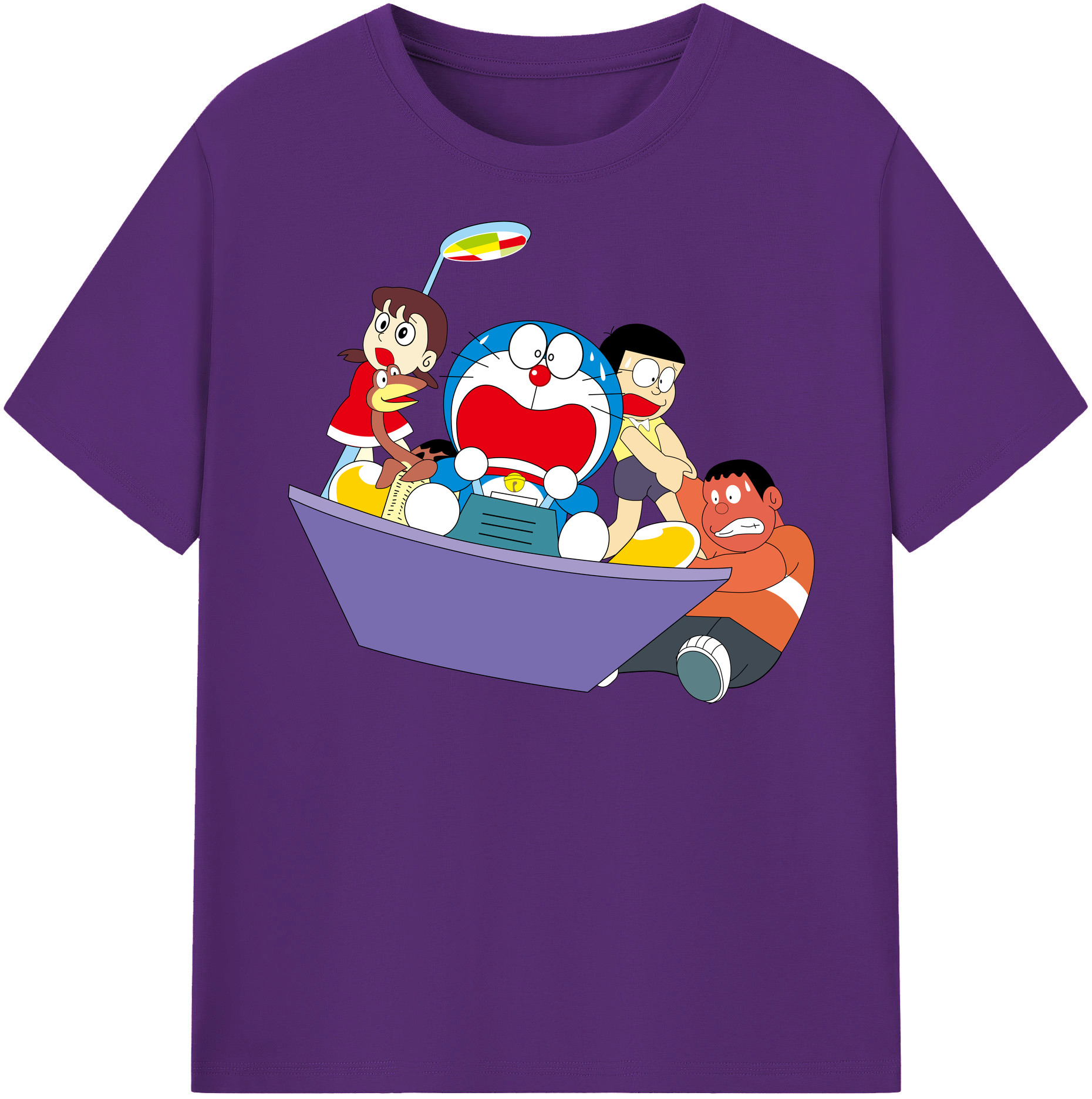（画像用） ドラえもん Doraemon 綿100％半袖Tシャツ（フロントプリント）