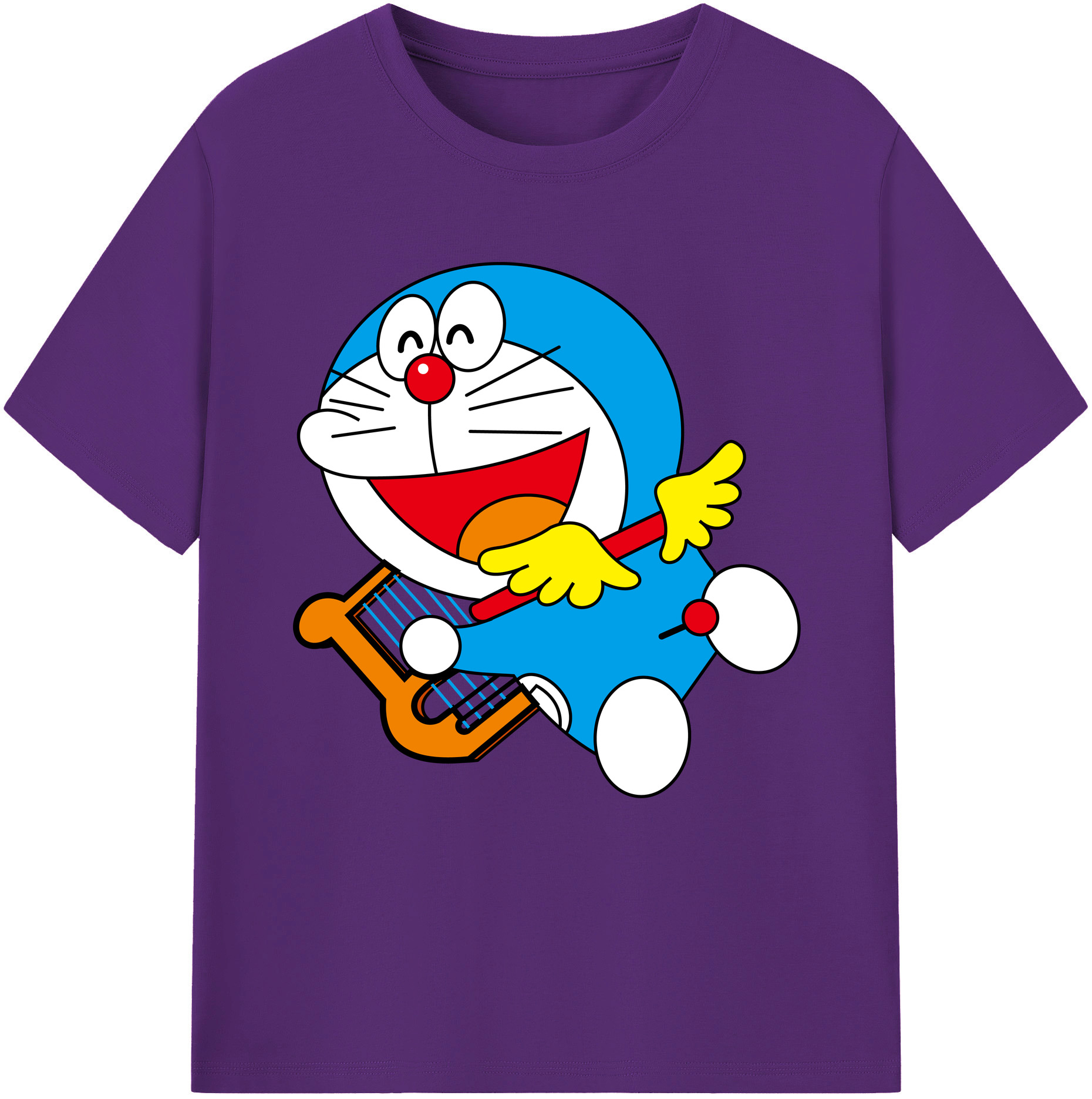 （画像用） ドラえもん Doraemon 綿100％半袖Tシャツ（フロントプリント）