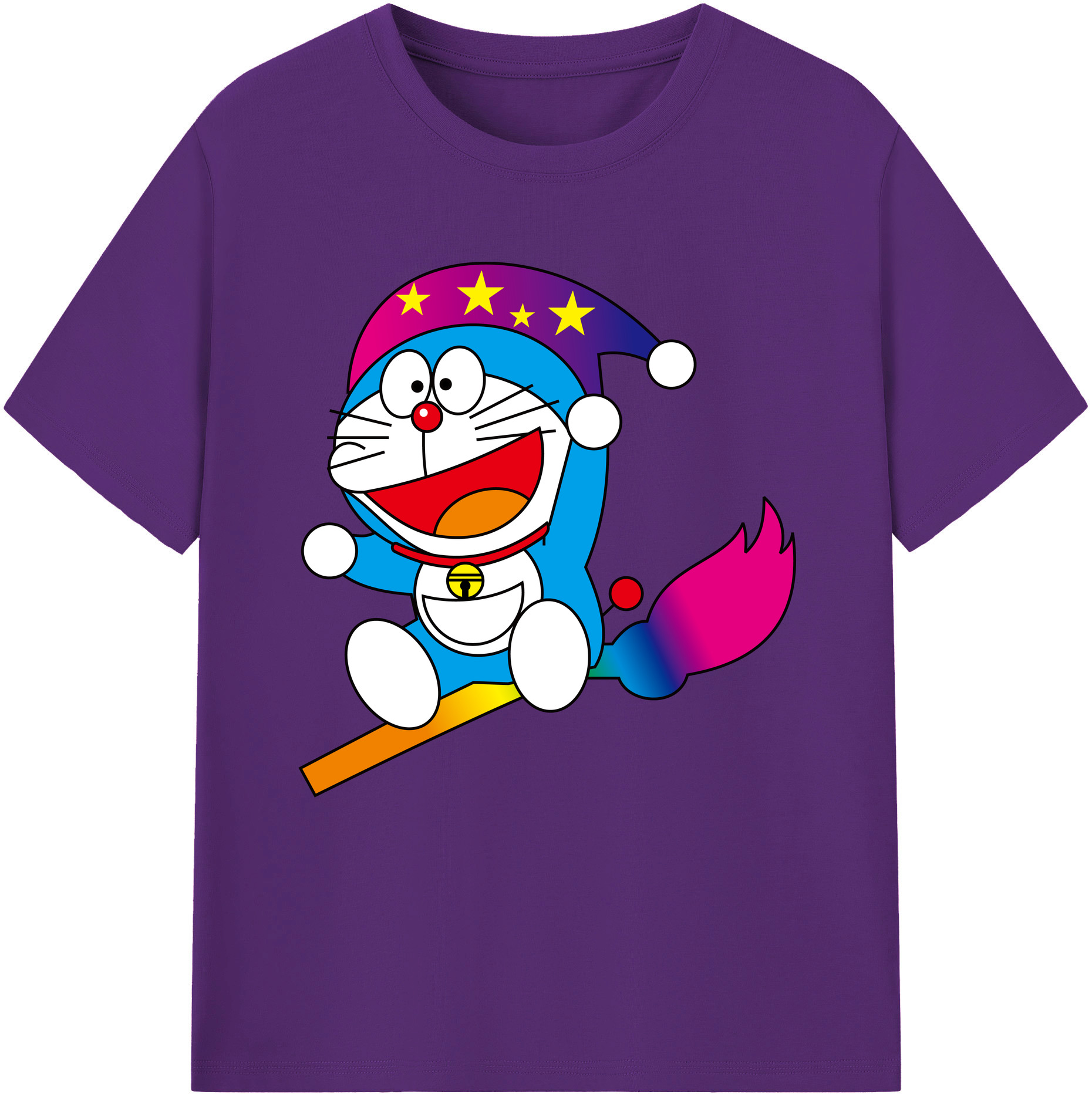 （画像用） ドラえもん Doraemon 綿100％半袖Tシャツ（フロントプリント）