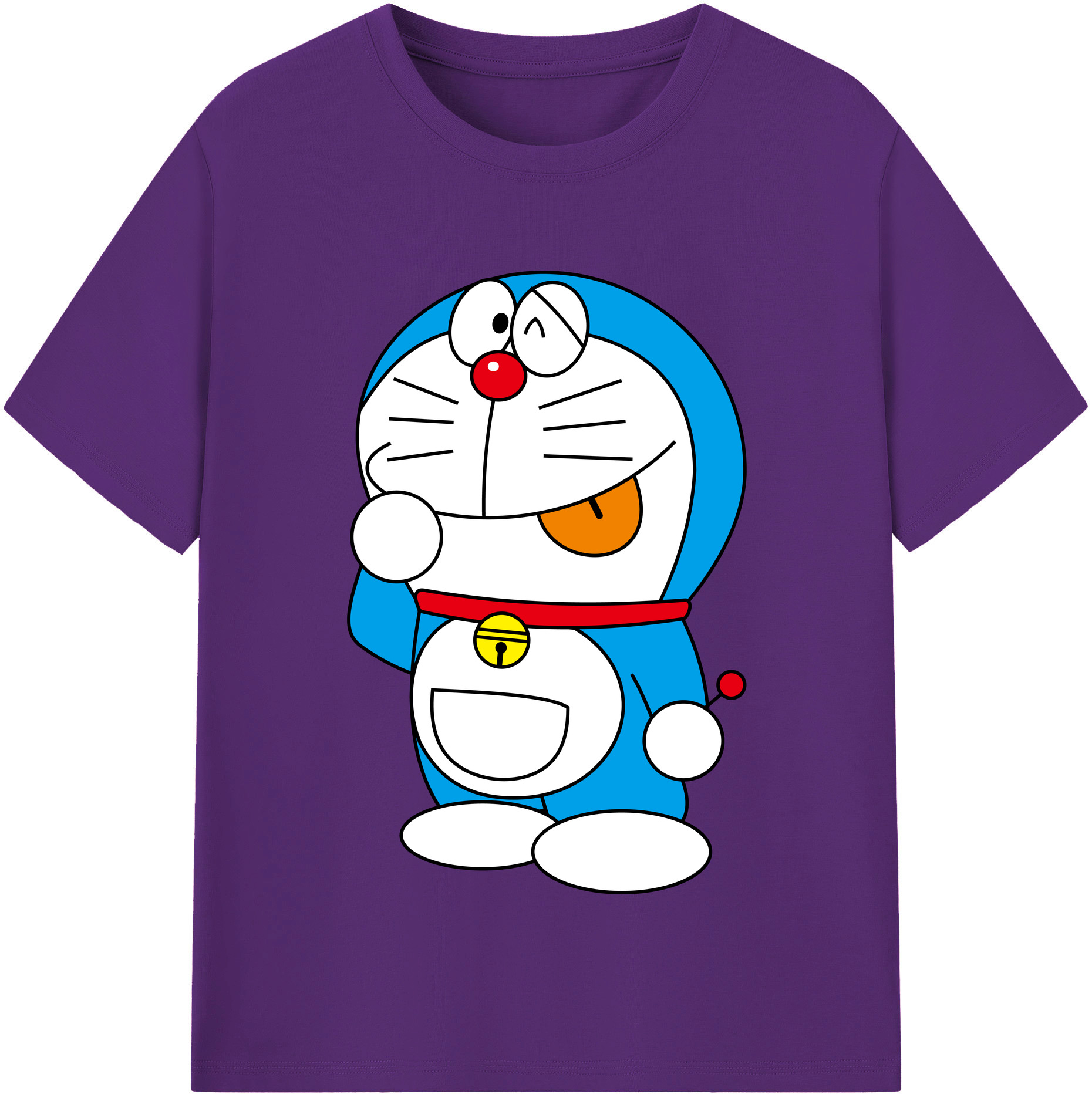 （画像用） ドラえもん Doraemon 綿100％半袖Tシャツ（フロントプリント）